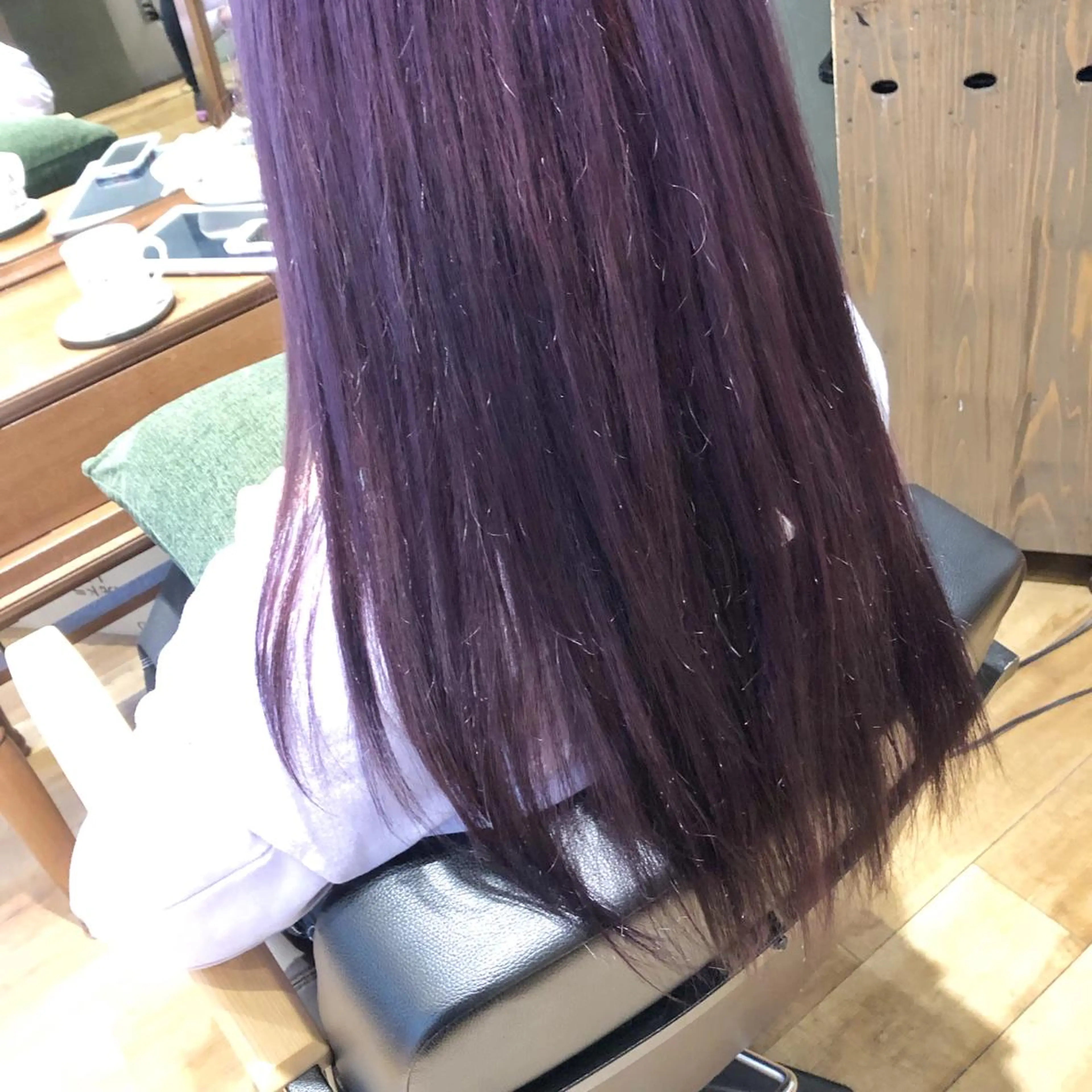 ロング カラー ダブルカラー ラベンダーカラー バイオレットカラー ヘアカラー トリートメント ◇おの あすか◇のヘアスタイル