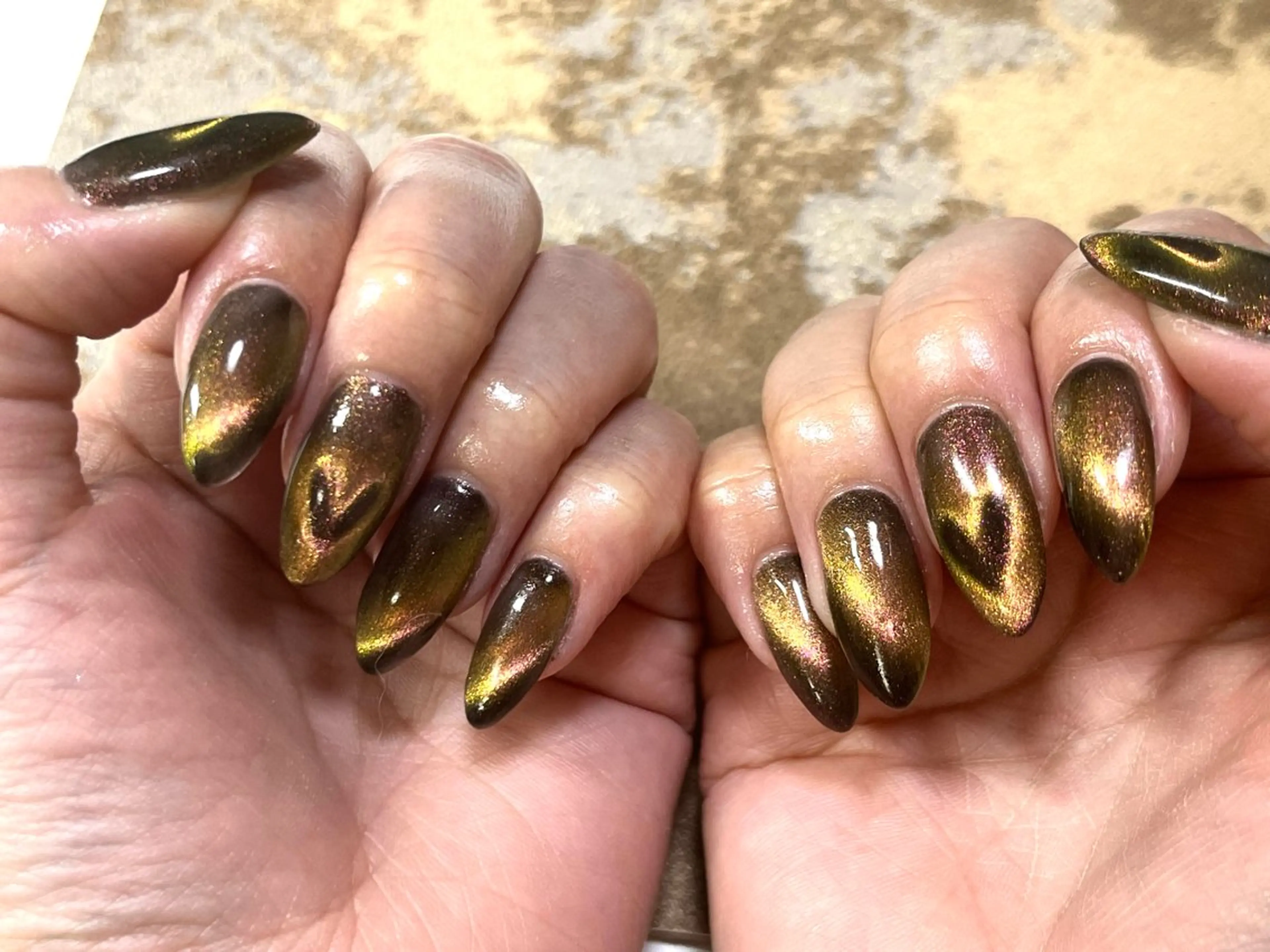 ネイル ハート マグネットネイル スカルプネイル plaisir所属・plaisir プレジールネイルのネイルデザイン