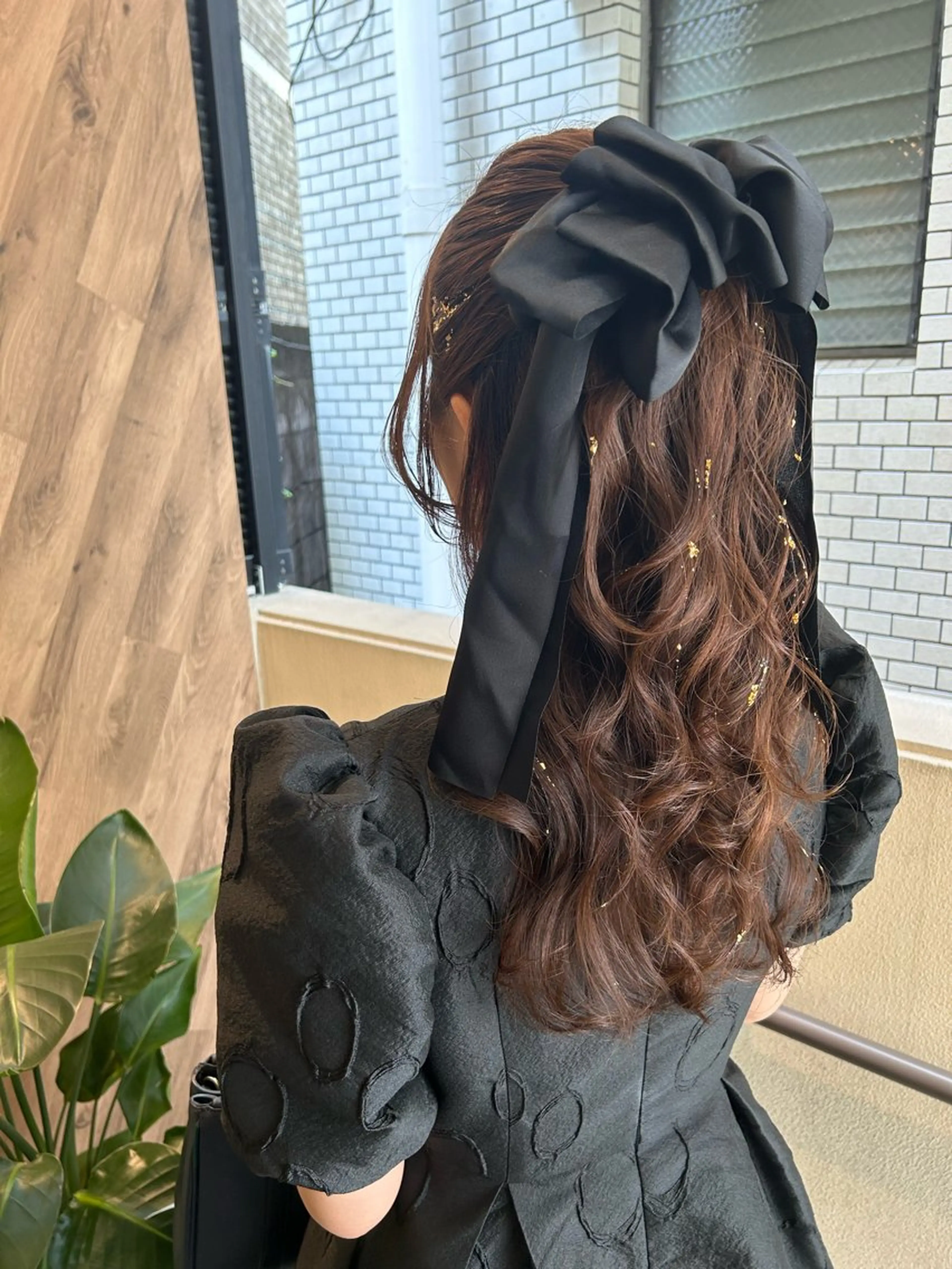 ロング ヘアアレンジ ハーフアップ 結婚式・ブライダル ヘアセット 飯塚 沙衣のヘアスタイル