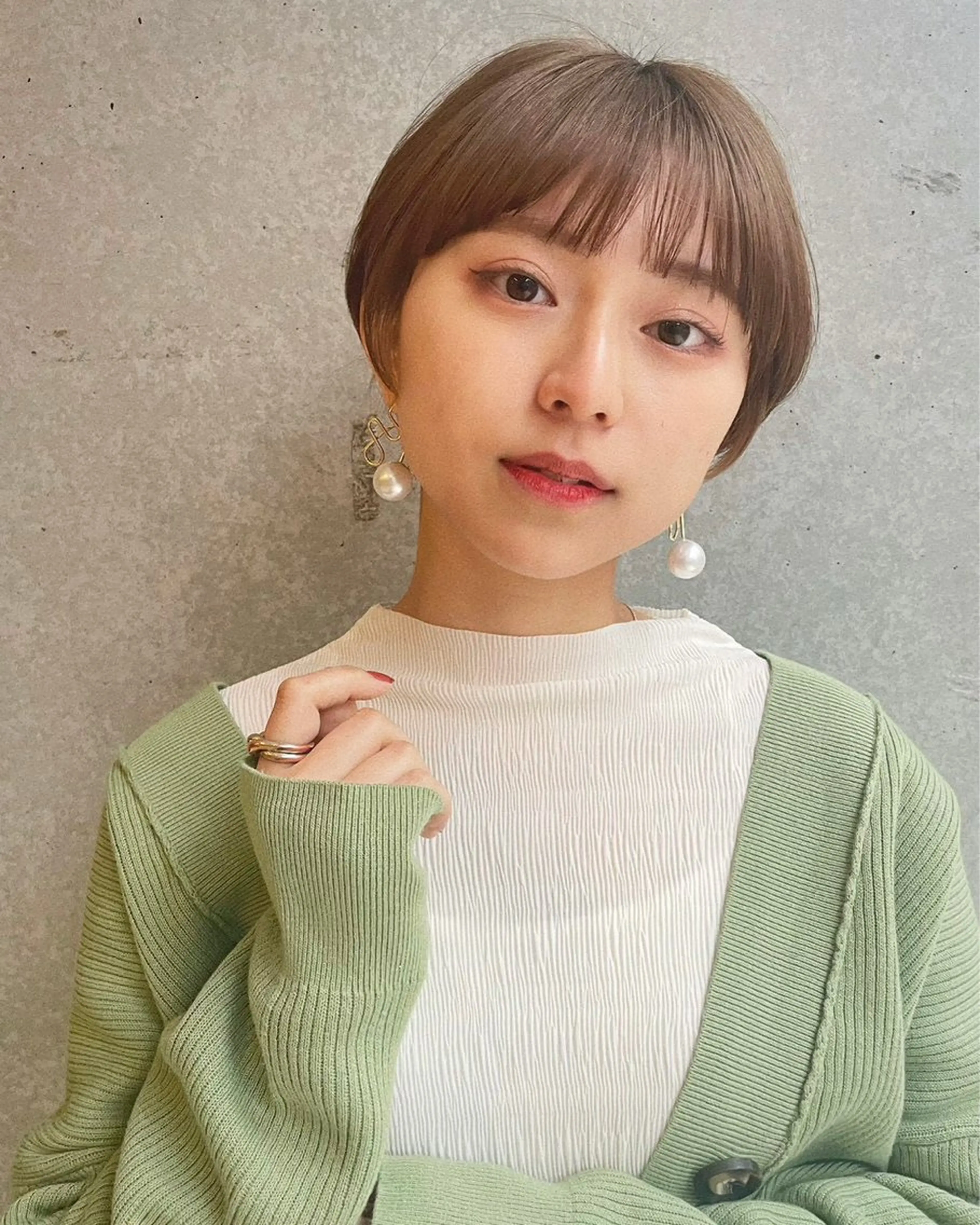 ショート カラー ショートヘア カット ヘアカラー 💎ショート特化/ 透明感カラー💎萌のヘアスタイル