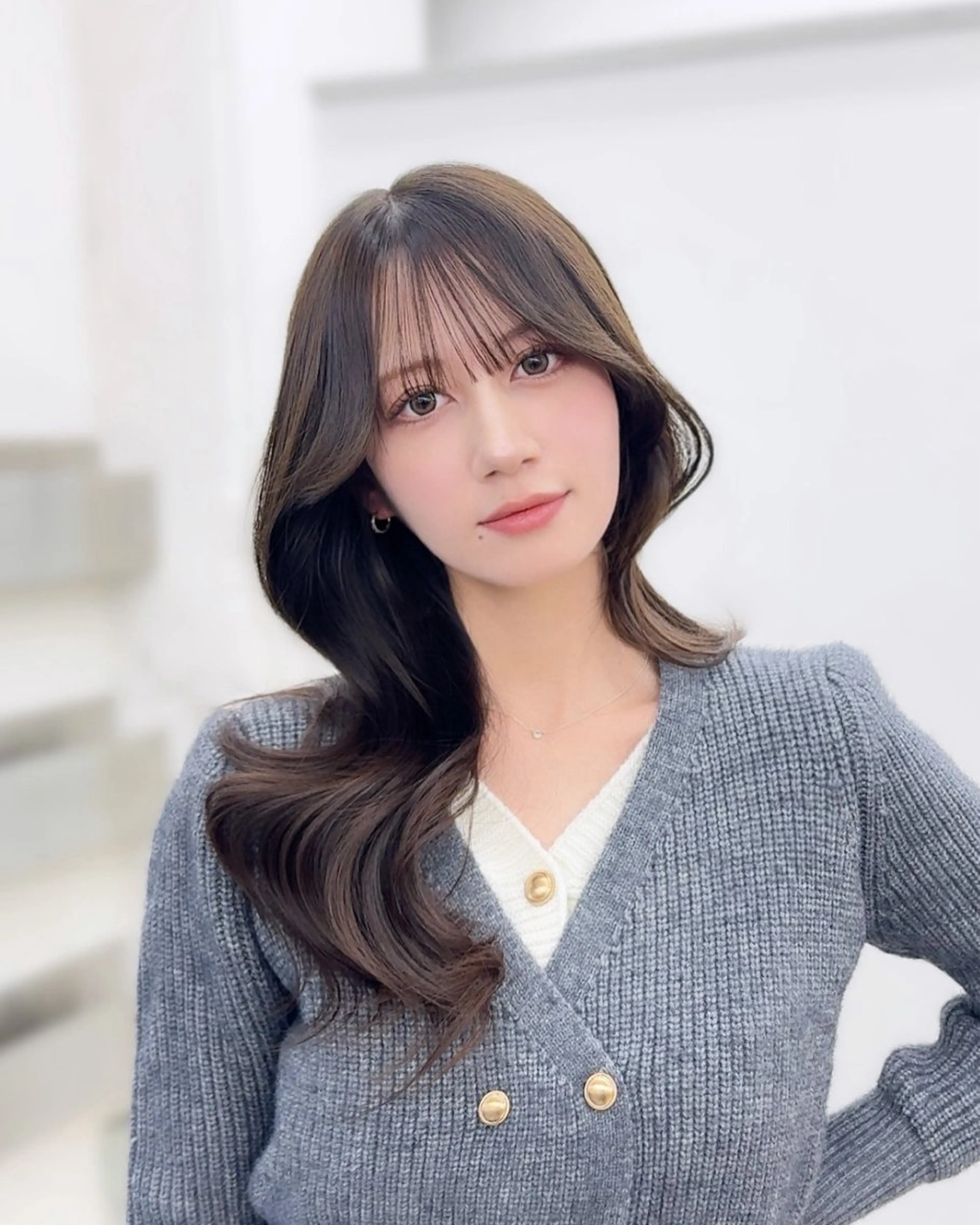 ロング カラー カット ヘアカラー 🦋韓国系指名No1 店長/圓山 祐也🦋のヘアスタイル