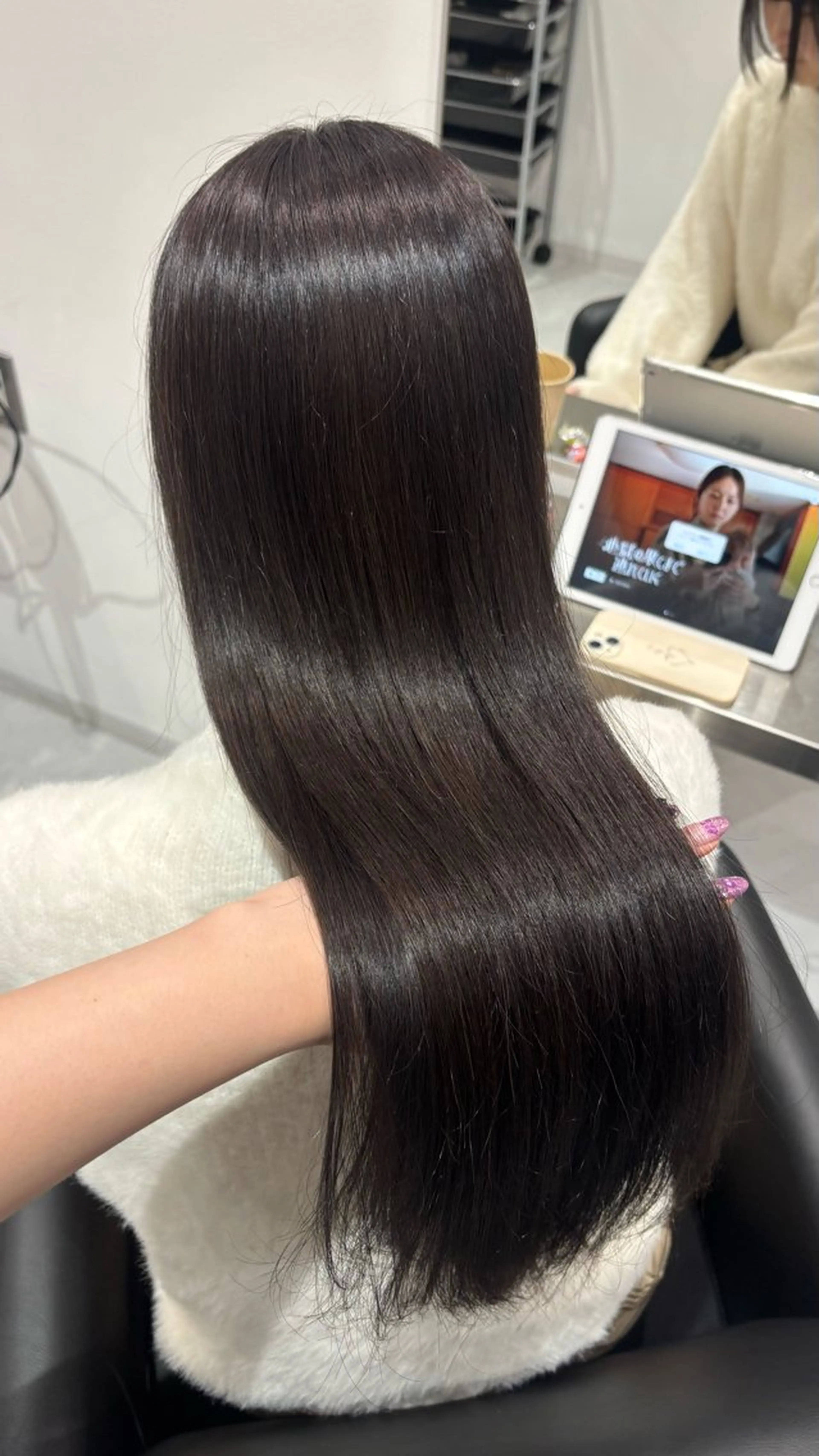 セミロング カラー ベージュカラー ブリーチ ブラウンカラー ケアブリーチ カシス カット ヘアカラー トリートメント 艶感×抜け感hair /ReLit 正源のヘアスタイル
