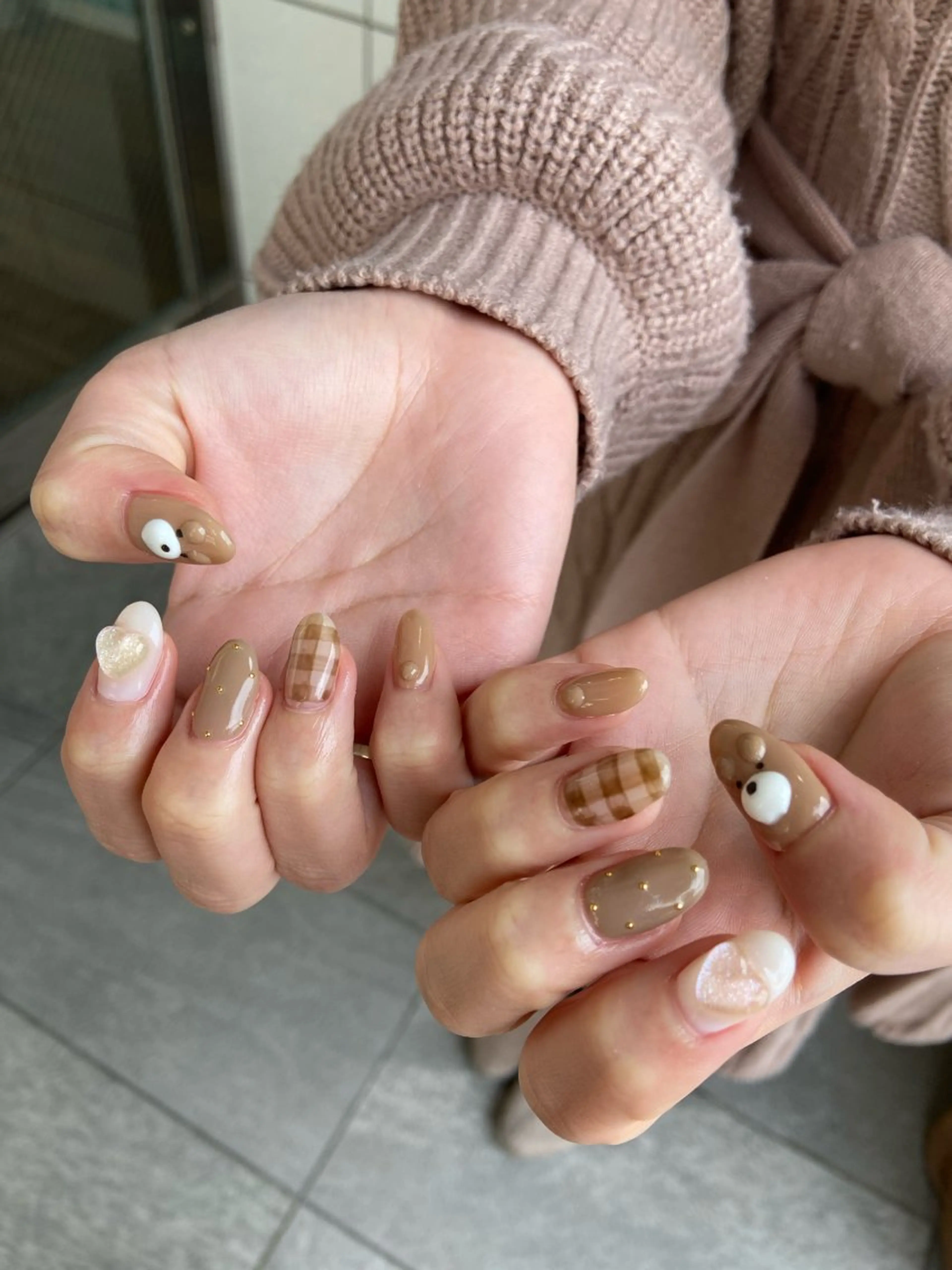 ネイル ハンドネイル 🧸プルエクステ❤︎ ネイルKAO🧸のヘアスタイル