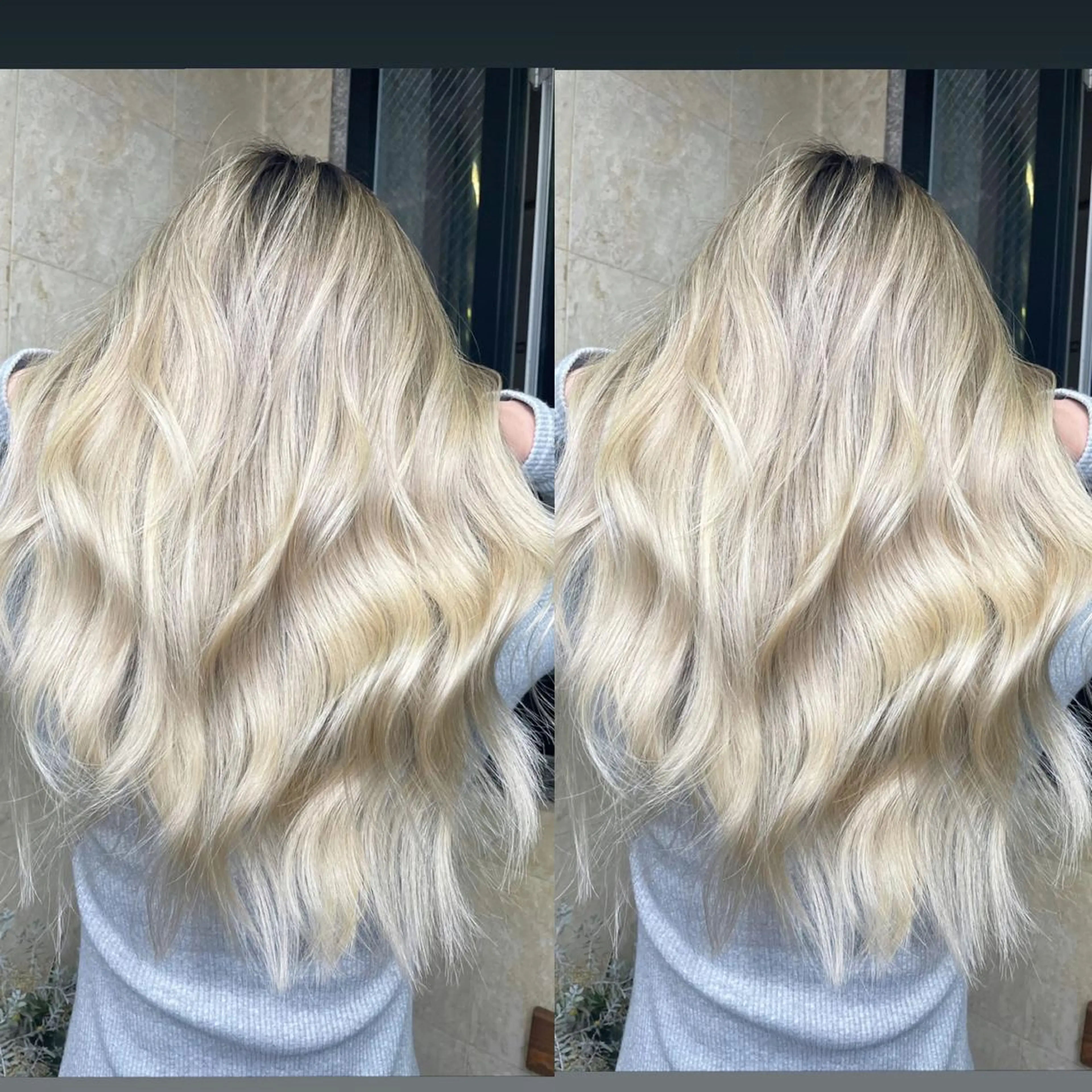 ロング カラー ブリーチ ハイトーンカラー ヘアカラー トリートメント 色気グレージュ 🤍kosuke🤍のヘアスタイル