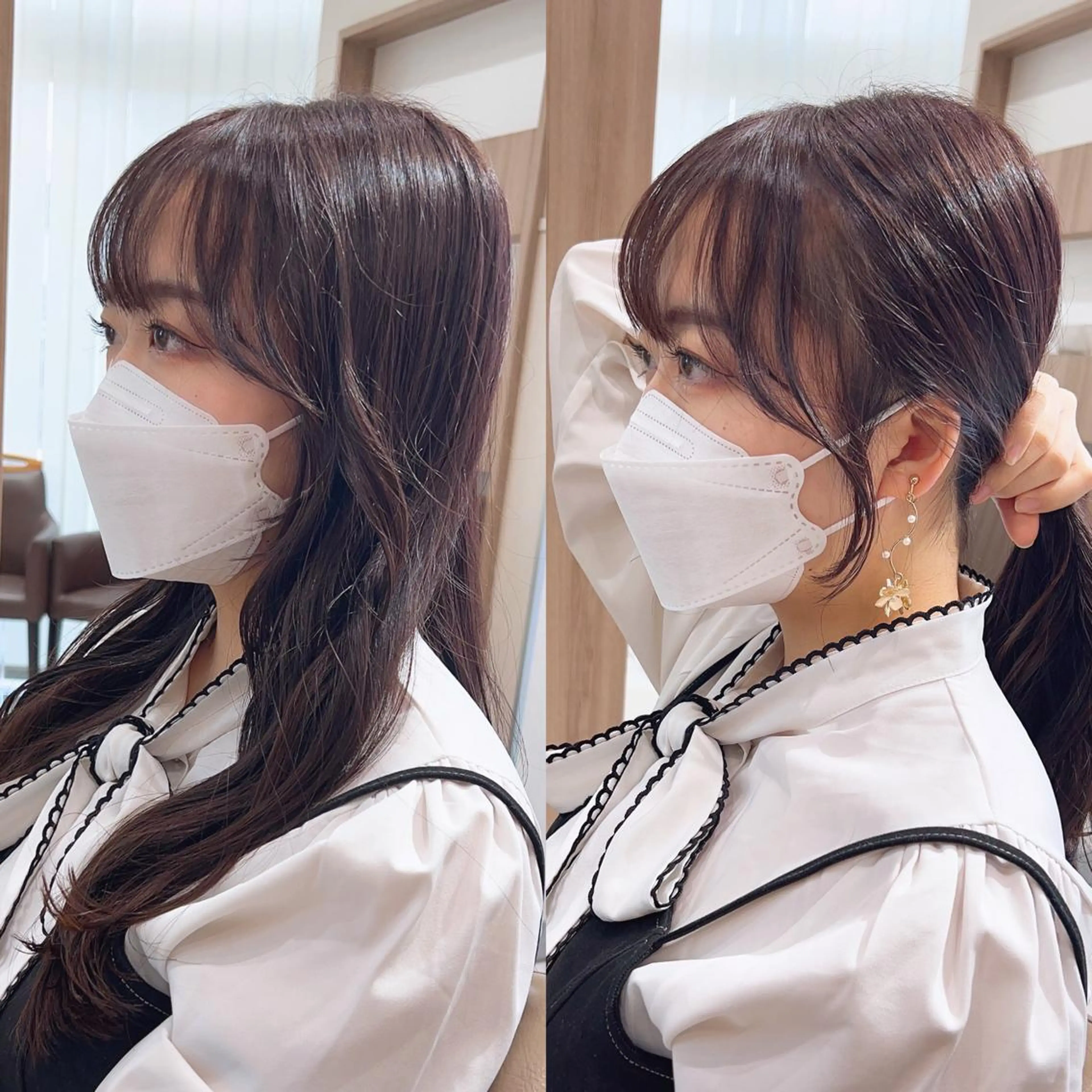 ロング カラー ヘアカラー トリートメント 顔周り🇰🇷韓国 レイヤー/いづみ💞のヘアスタイル