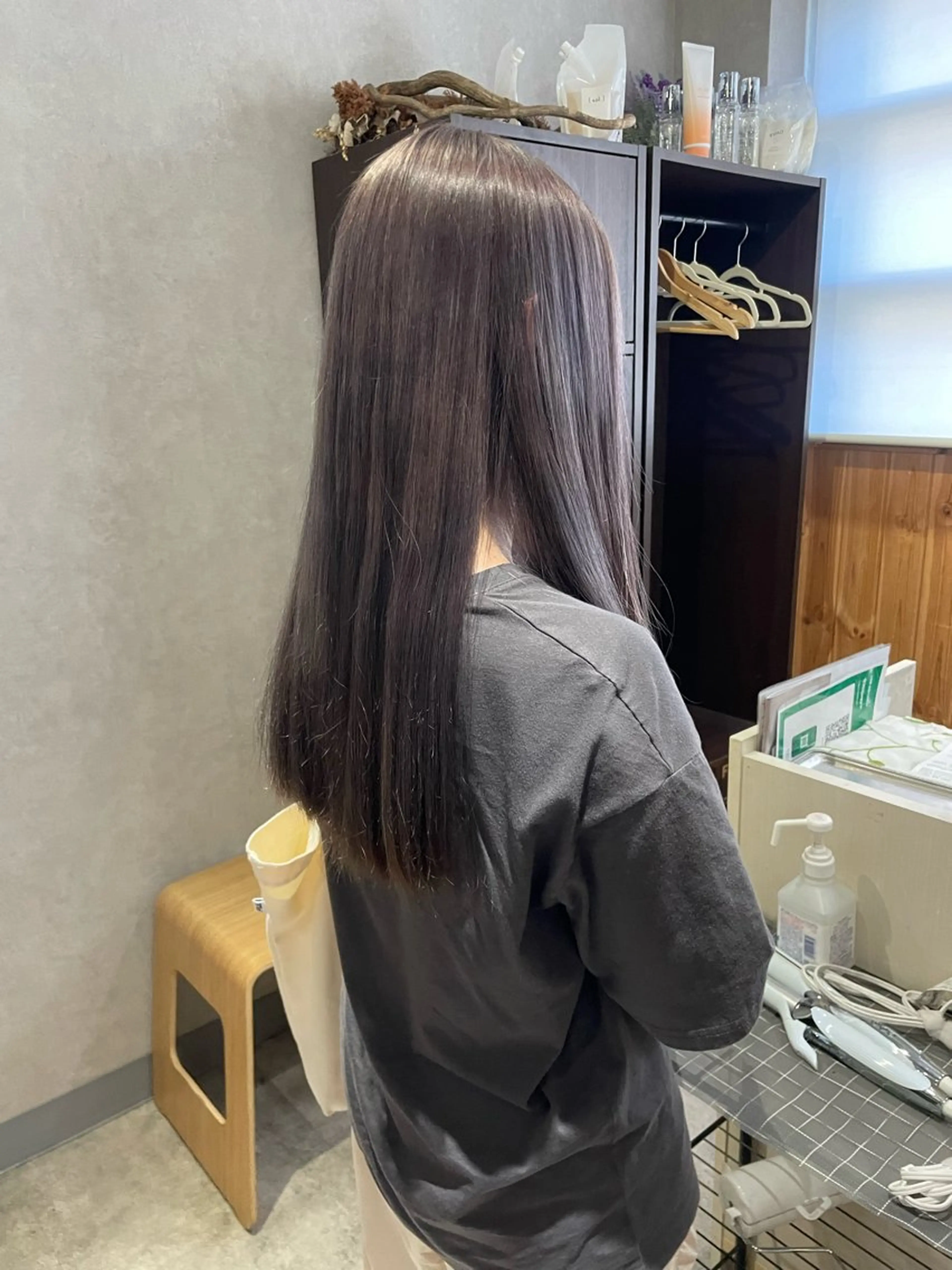 ロング カラー ブリーチ ブルーカラー ヘアカラー トリートメント 髪質改善/Bloss om🌷高橋沙衣のヘアスタイル