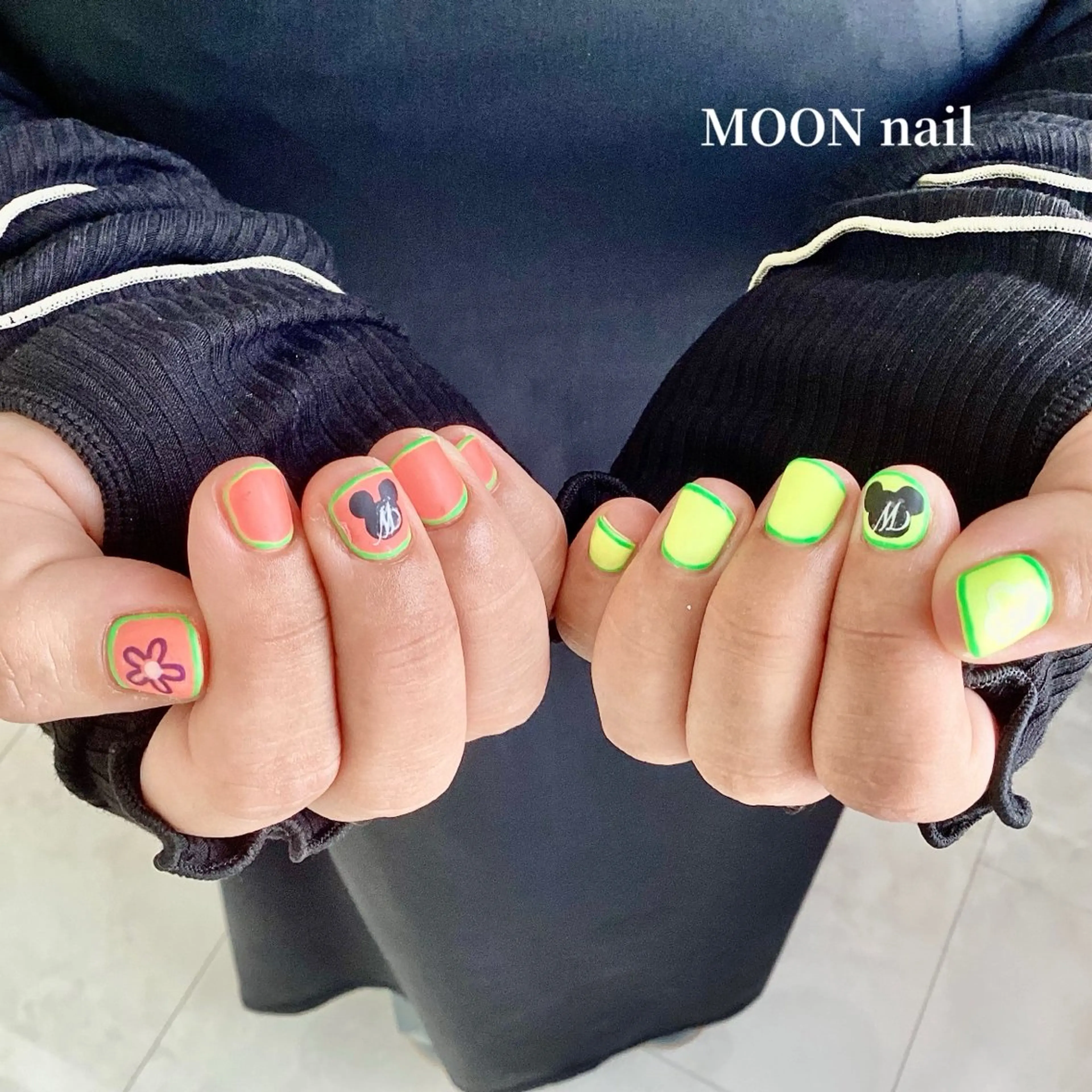 ネイル アートネイル マットネイル ハンドネイル 浦添 MOON  nailのネイルデザイン