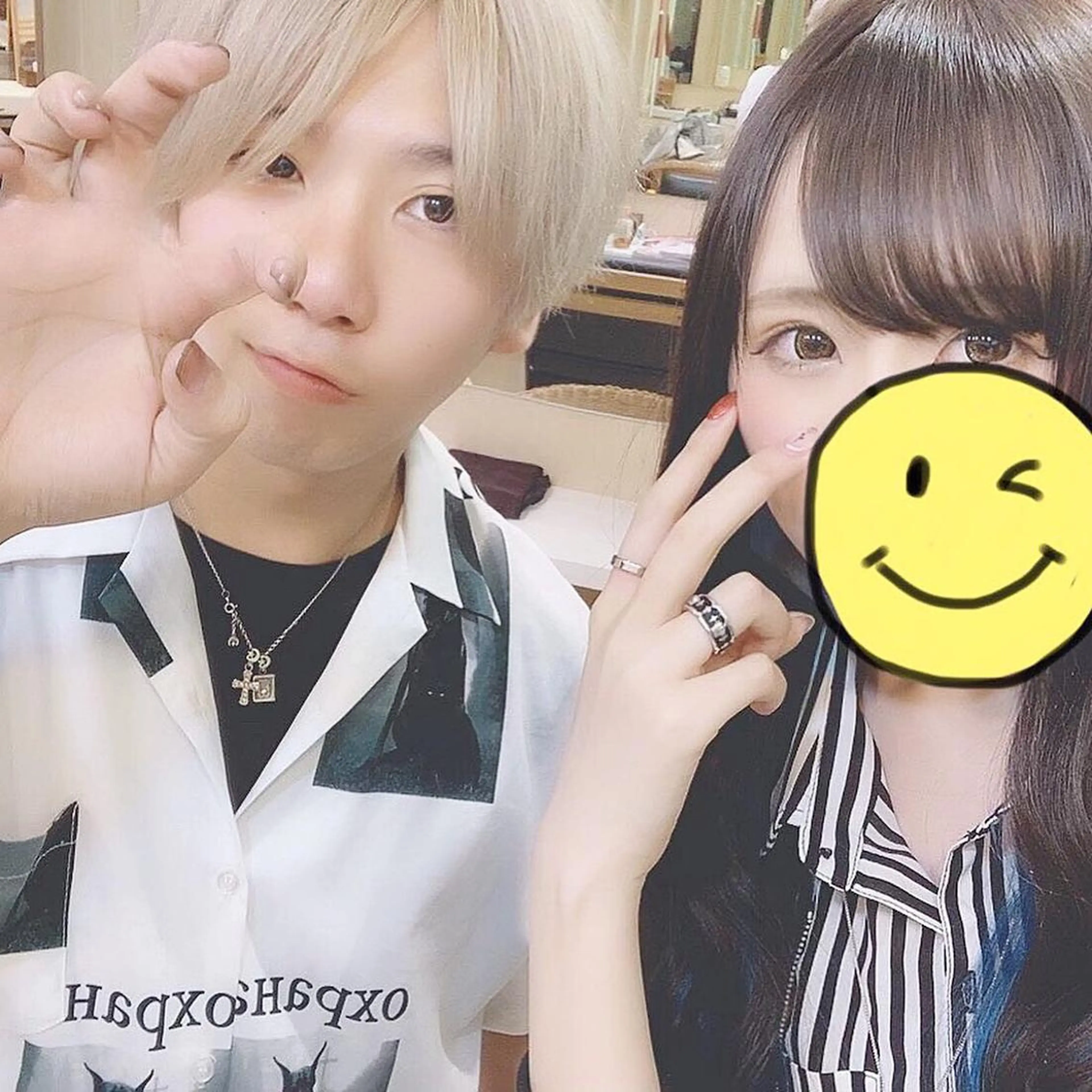 カラー ブルーカラー グレージュ インナーカラー 韓国カラーエクステ 👑代表渡部雅己👑のヘアスタイル