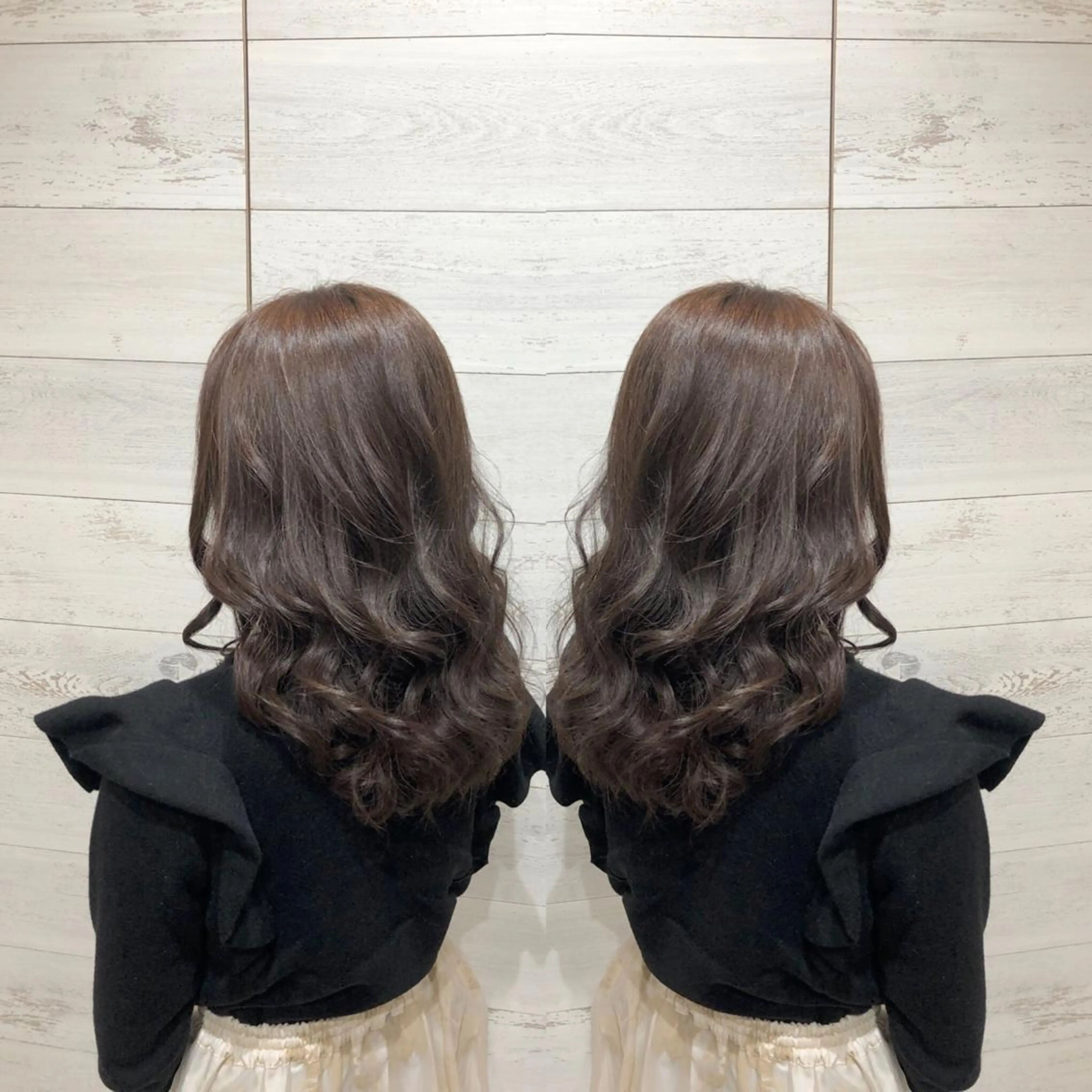 ミディアム カラー アッシュ 喜多　香織 【Agu 屋島】のヘアスタイル