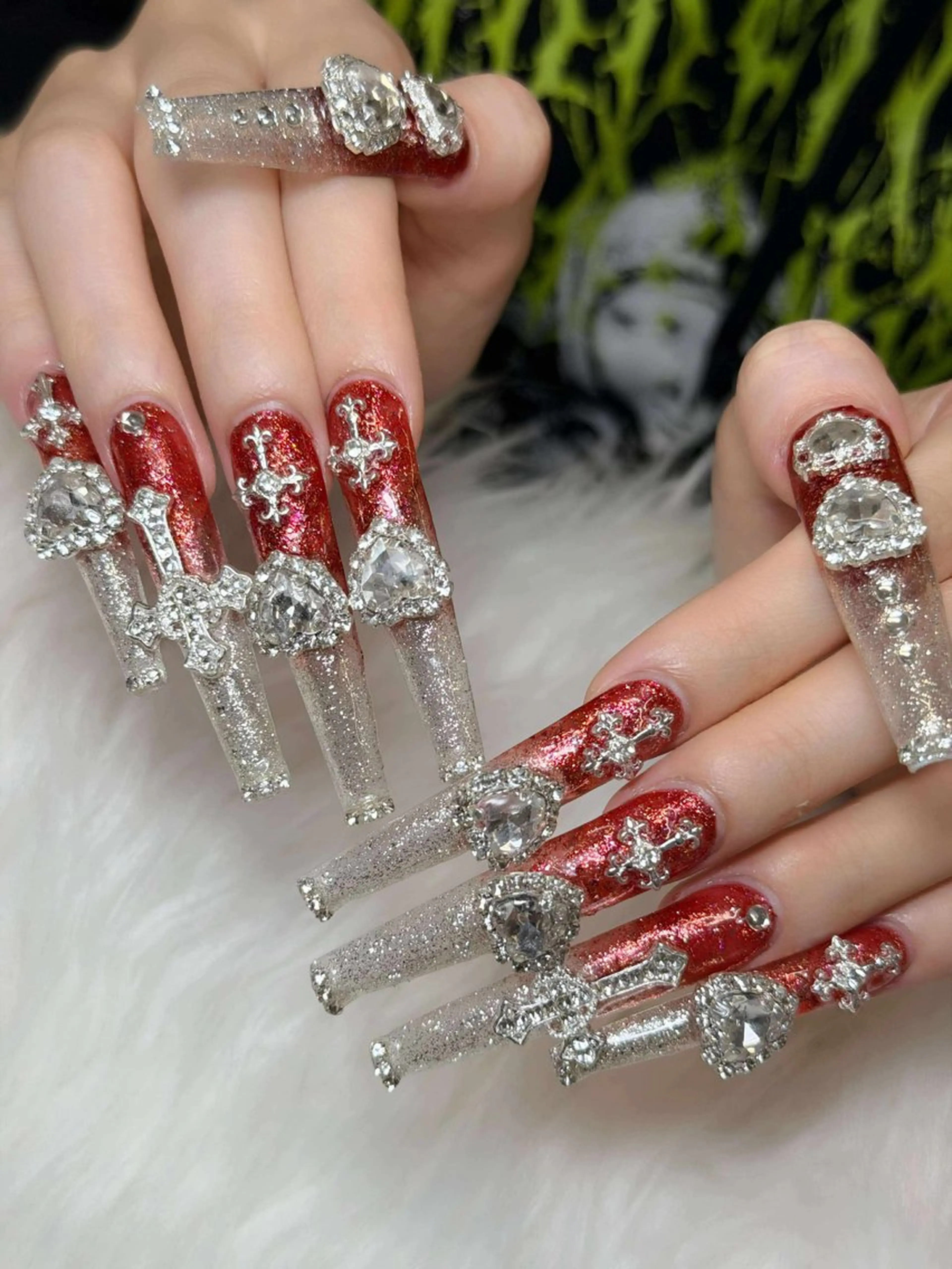 ネイル オーロラネイル チークネイル フットネイル フレンチネイル ハロウィン ハンドネイル Lumi Nail 新大久保3‘のネイルデザイン