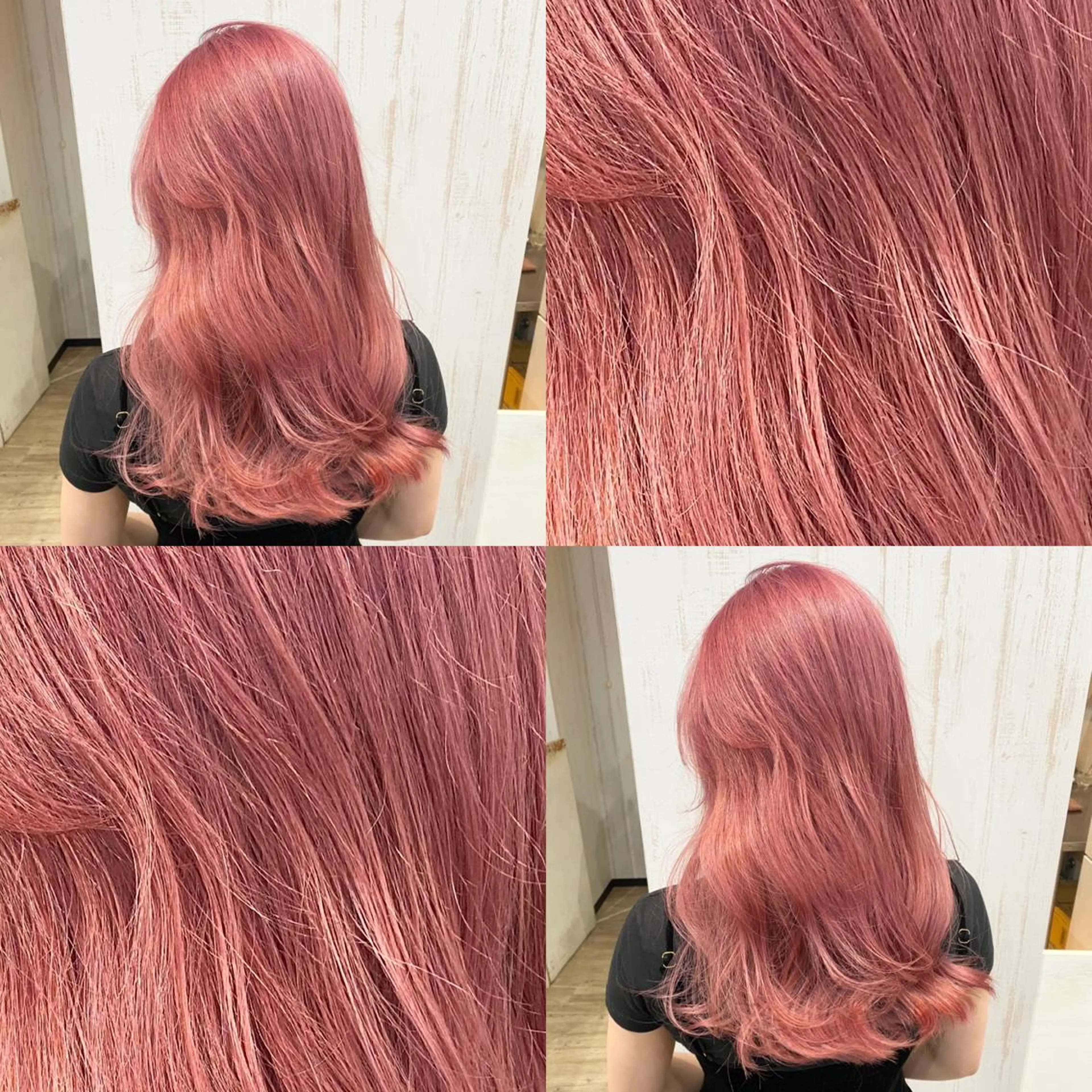 セミロング カラー ハイトーン💫 エクステ💫maiのヘアスタイル