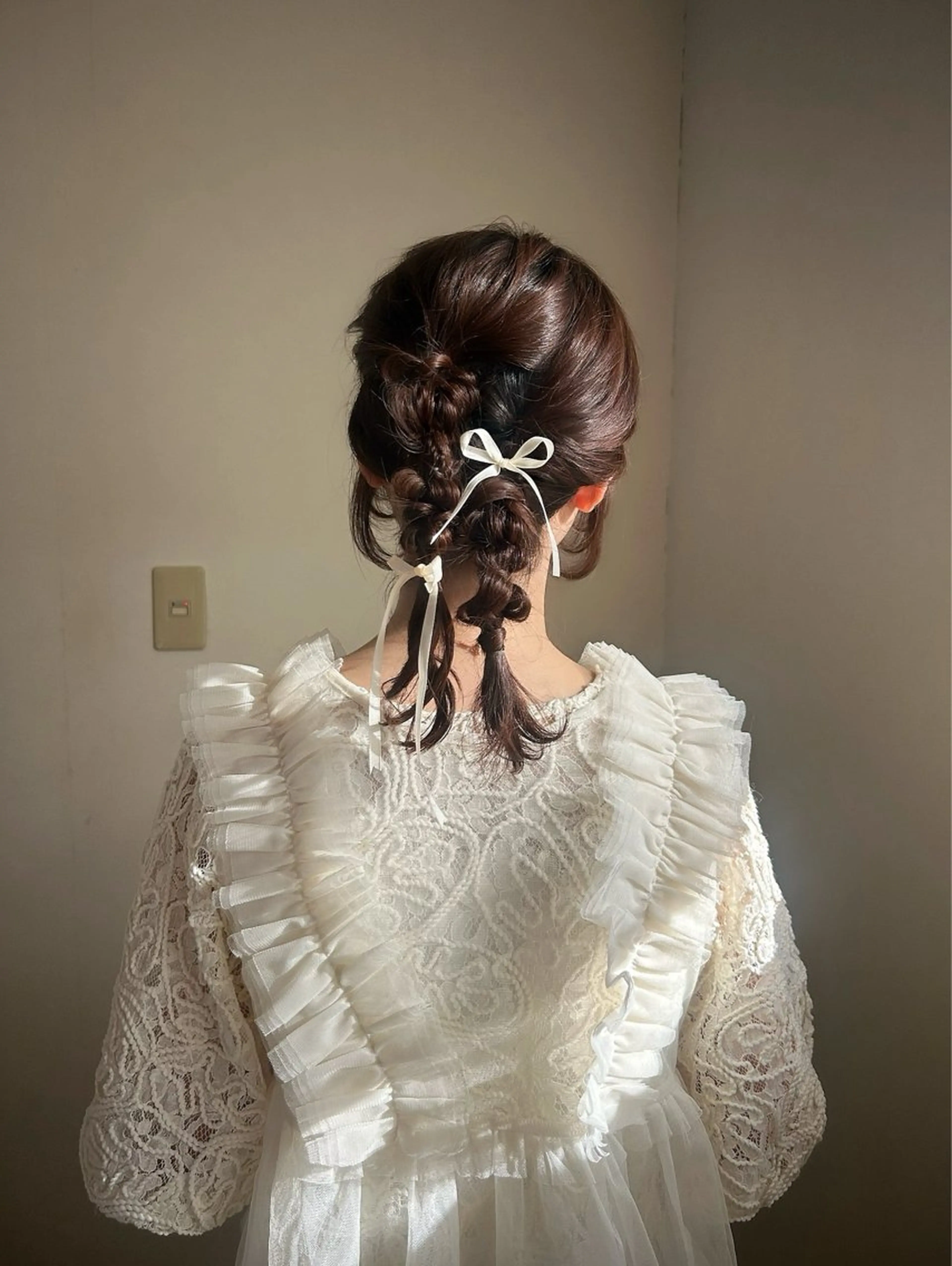 ミディアム ヘアアレンジ ヘアセット lapis / soraのヘアスタイル