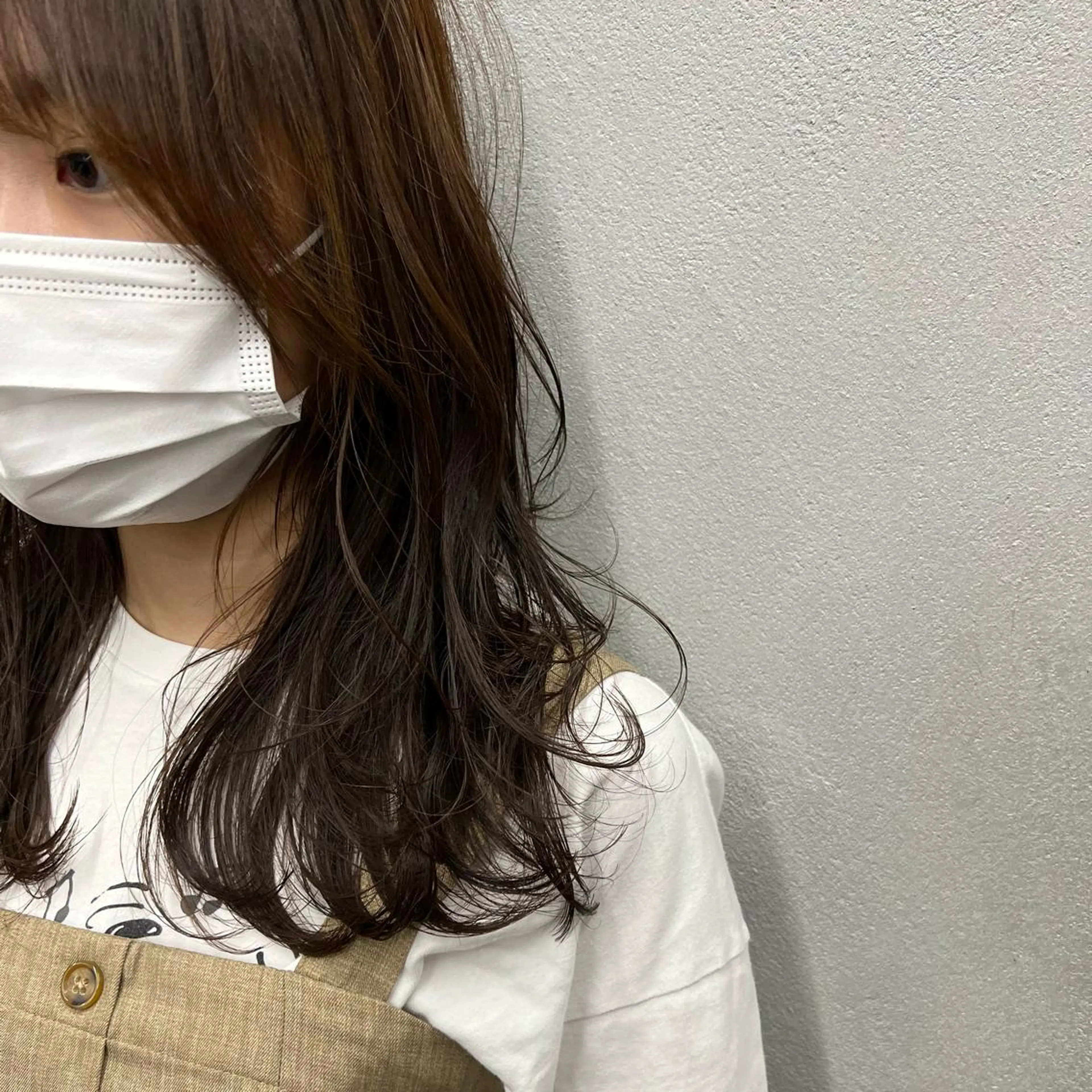 セミロング カラー ハイレイヤー レイヤーカット ウルフカット カット ヘアカラー トリートメント お顔まわりカット🌱 emo.村松泉綺のヘアスタイル