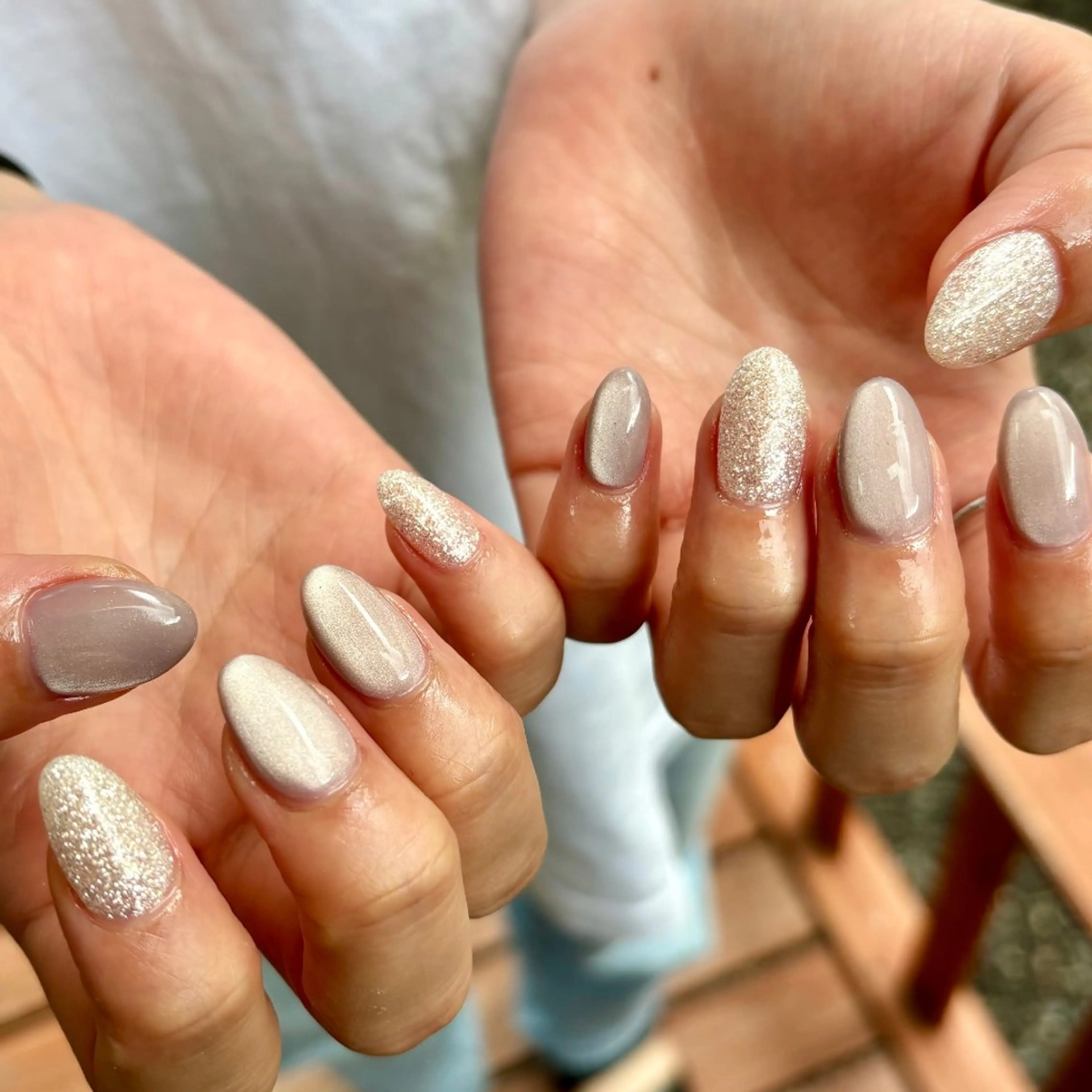 ネイル マグネットネイル マグネットワンカラー ワンカラーネイル ハンドネイル Miley nailのネイルデザイン