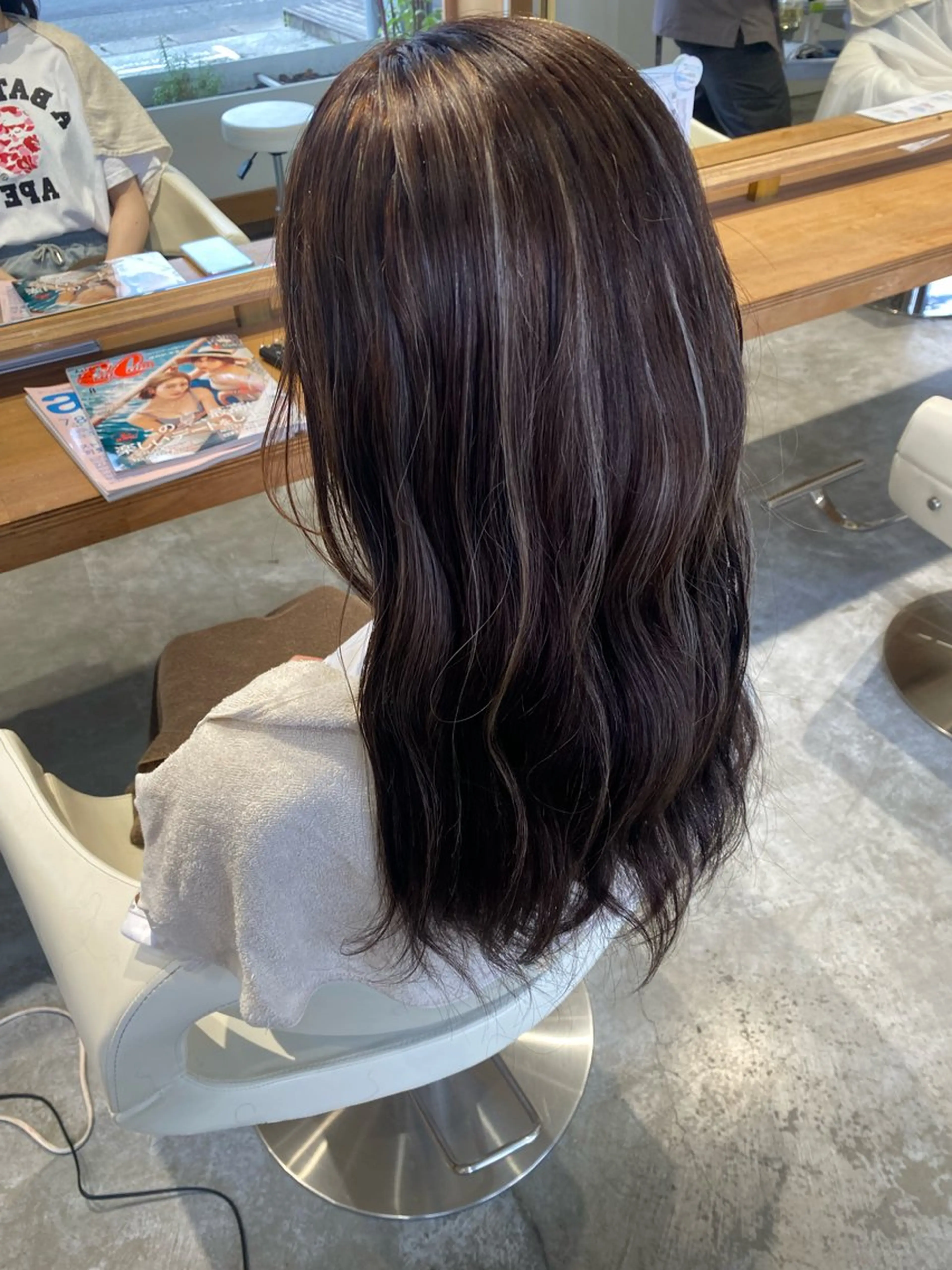 ロング カラー ブリーチ ハイライトカラー ハイライト fulam所属・MIKU ／fulamのヘアスタイル
