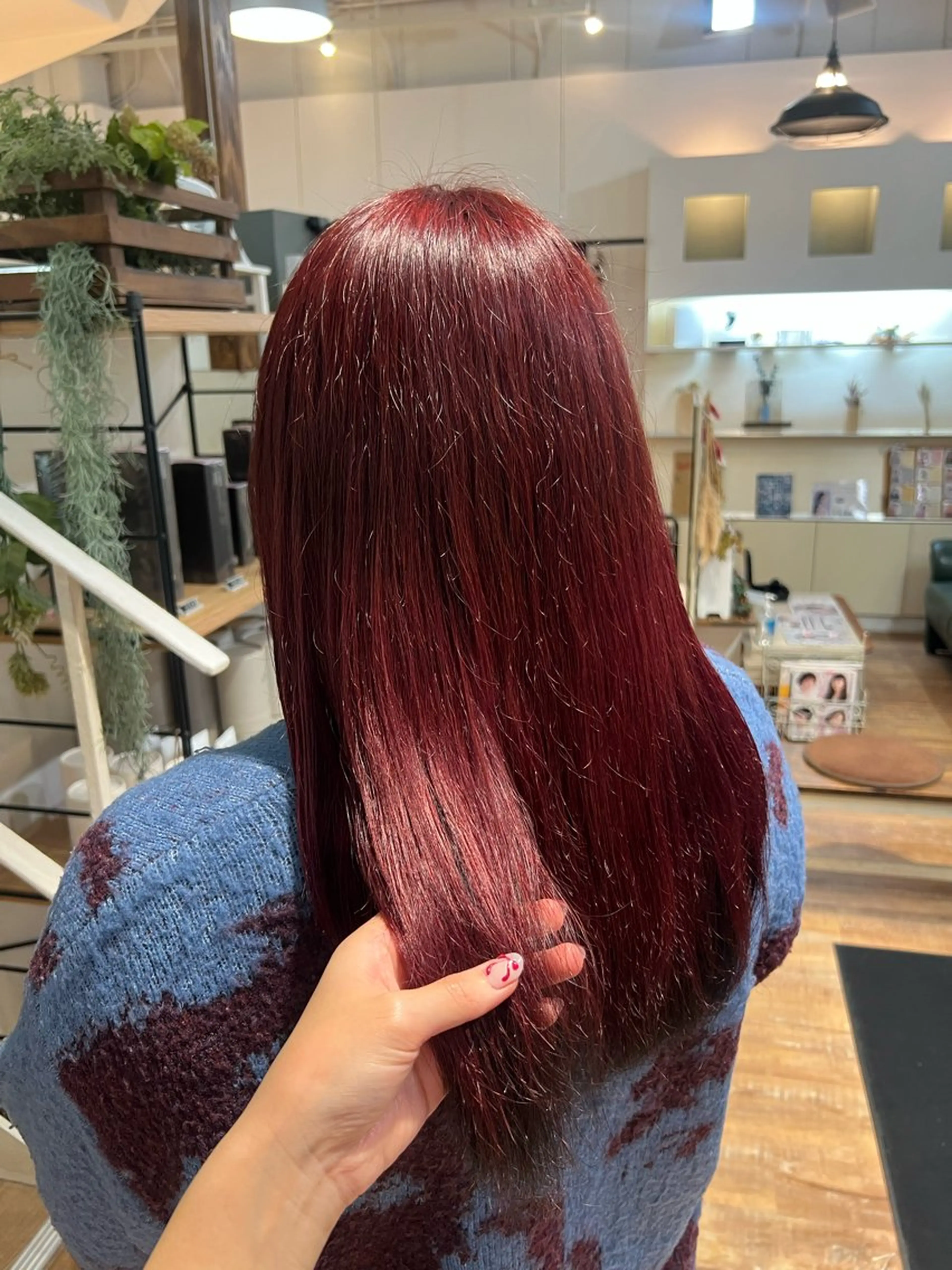 カラー ダブルカラー レッドカラー ヘアカラー インナーカラー♡ Nanakoのヘアスタイル