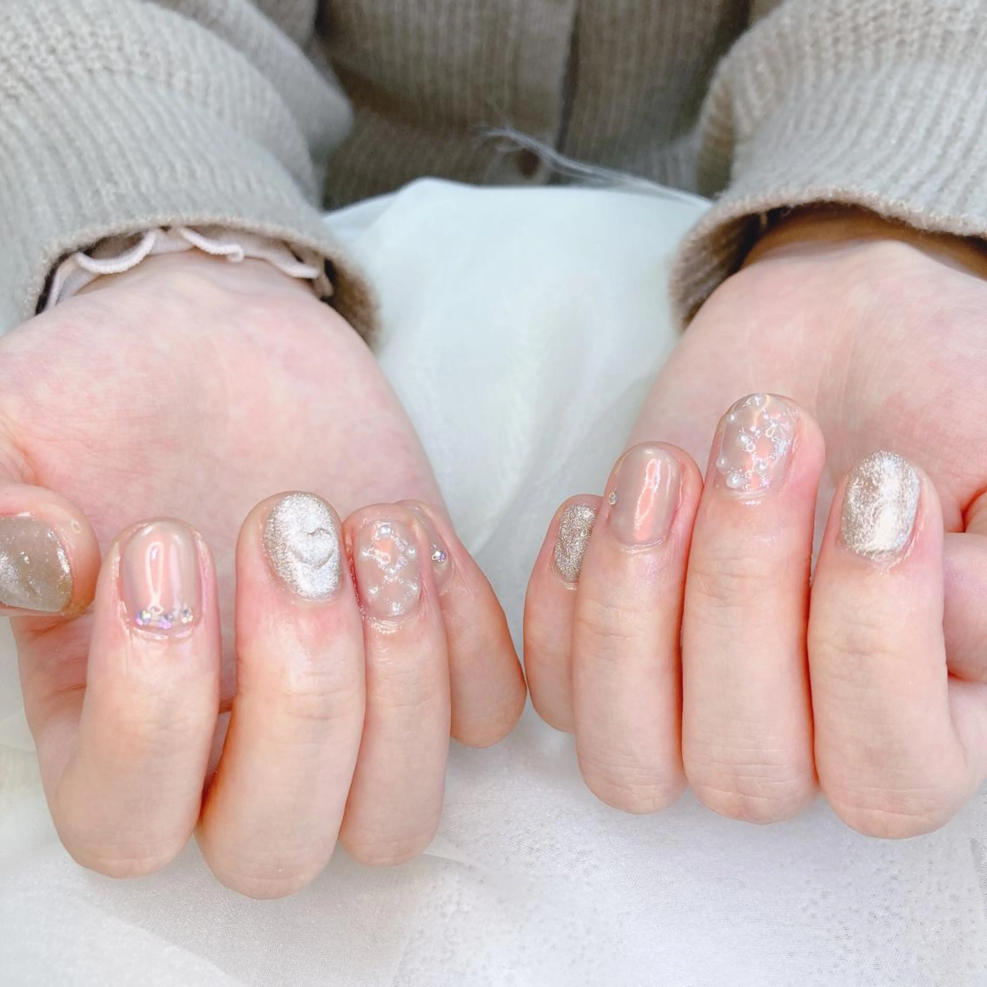 ネイル ハート マグネットネイル ピンク private salon G所属・goto yoshikoのその他イメージ