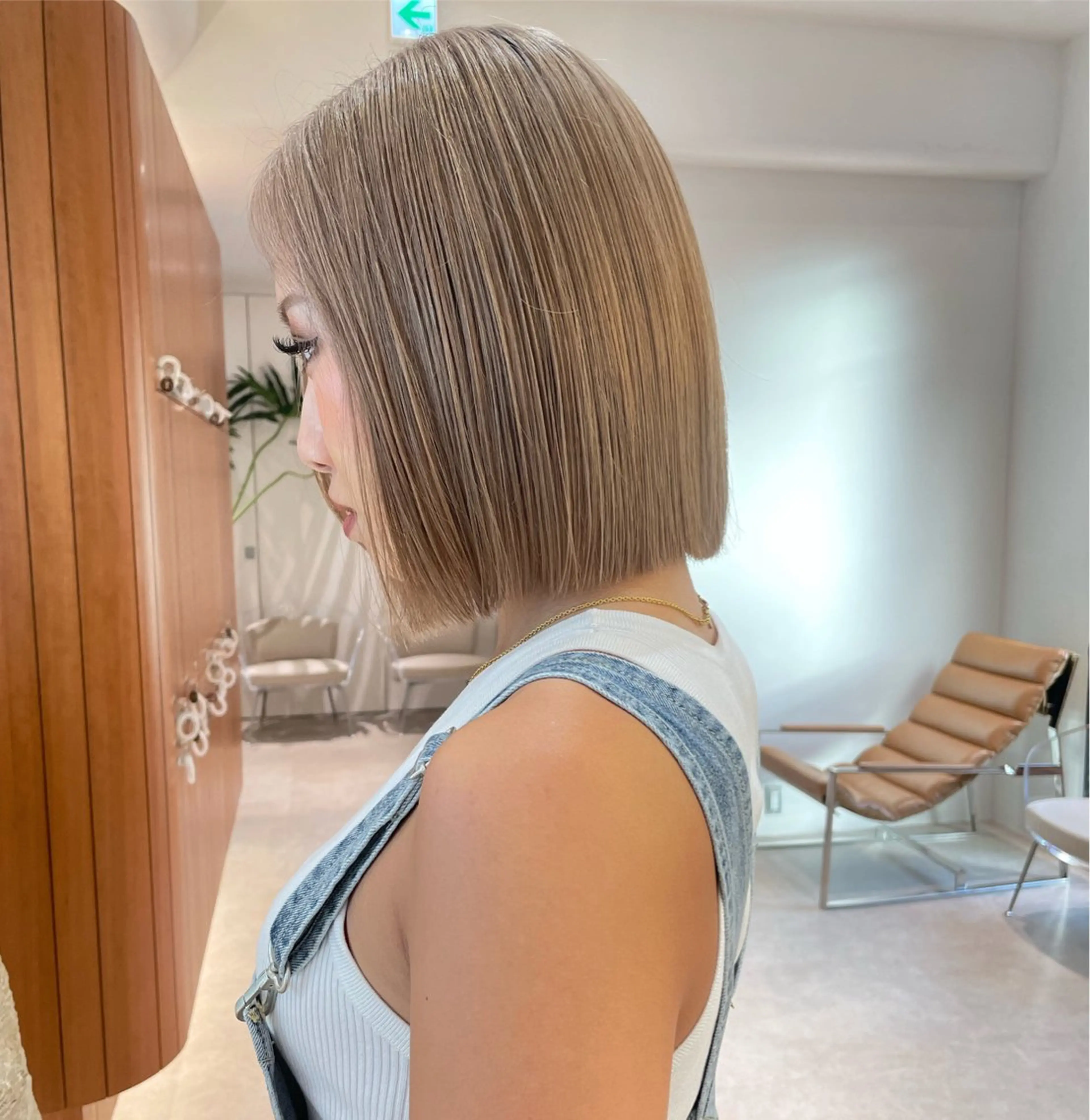 ミディアム ボブ カット ヘアカラー トリートメント HAVANA MIZUKIのヘアスタイル
