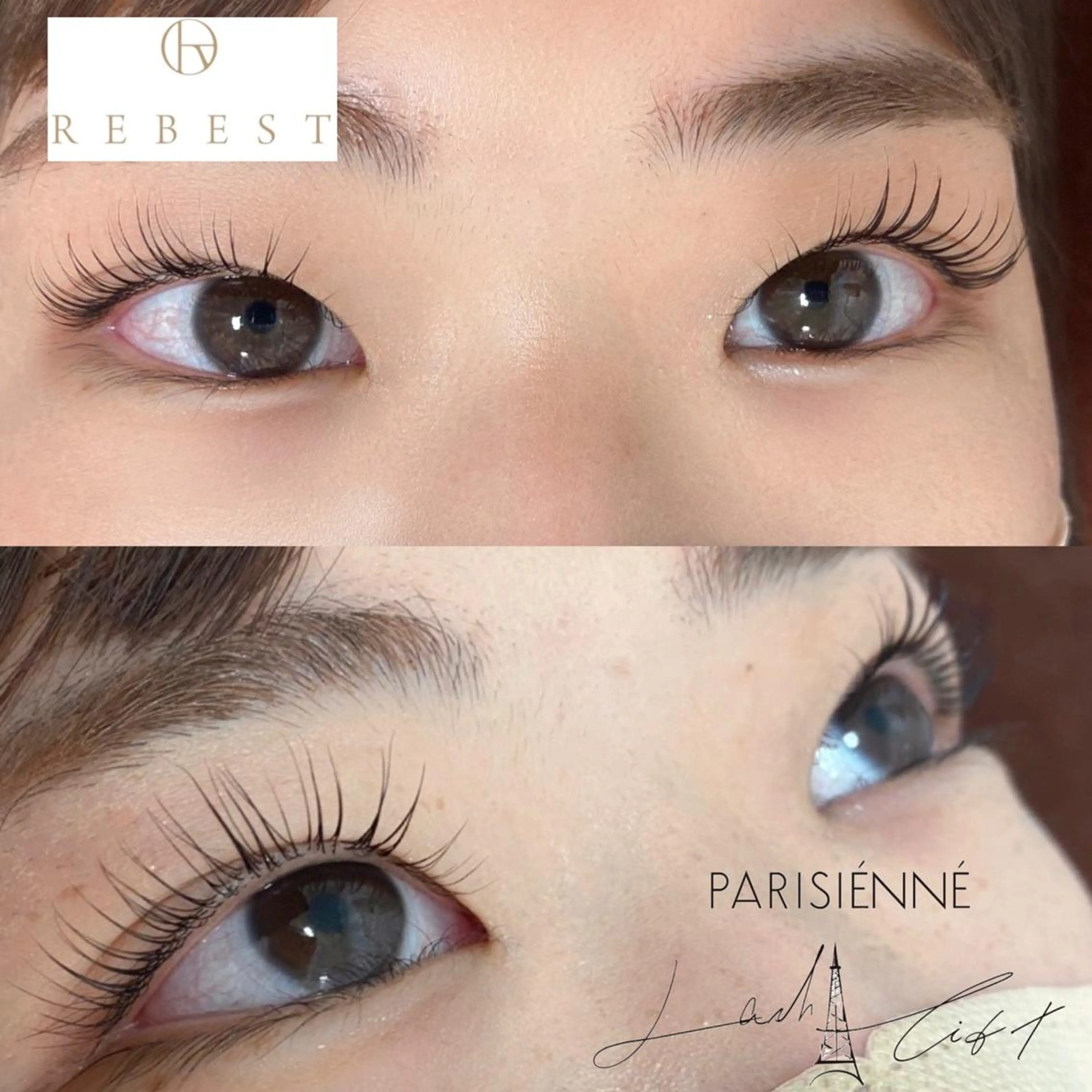 マツエク・マツパ パリジェンヌラッシュリフト まつげパーマ マツパ 心斎橋REBEST HINATA🍒のマツエク・マツパデザイン