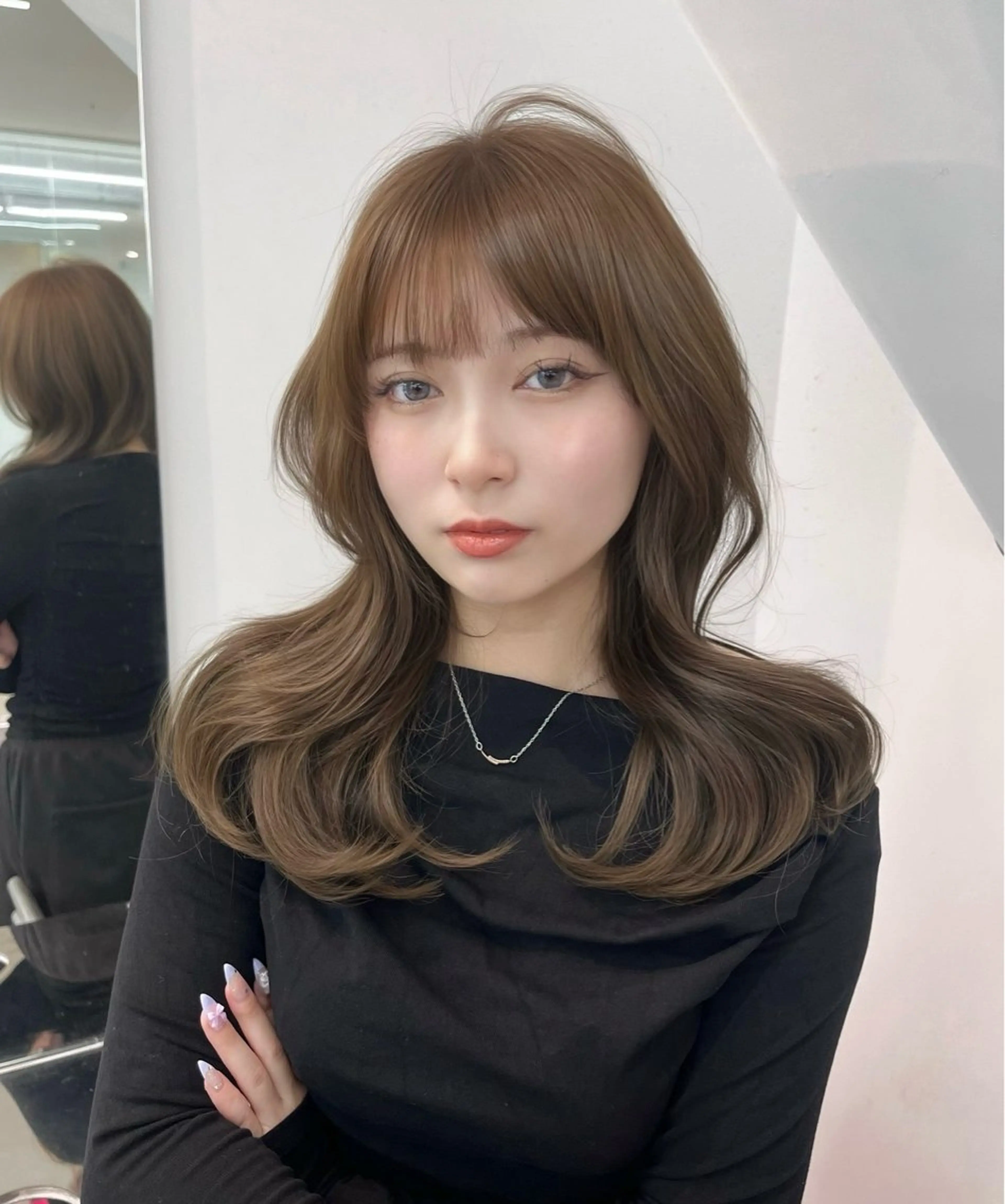 セミロング カラー ALBUM 渋谷PARCO りむのヘアスタイル