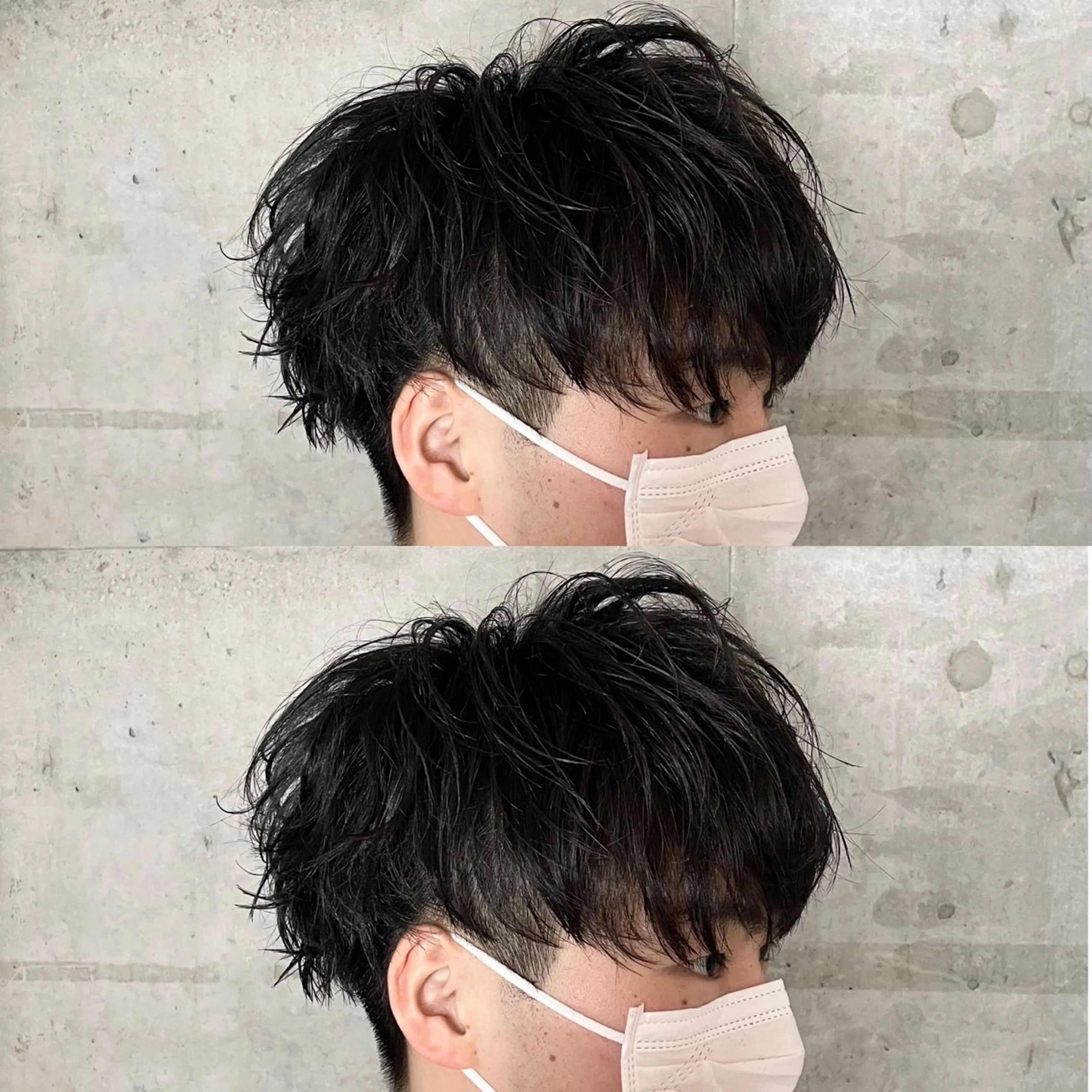 メンズ センターパート マッシュ メンズパーマ メンズツイストパーマ ツーブロック カット ヘアセット フリーランスシェアサロンルレイル所属・心斎橋/メンズ /ルレイル/地形真希のヘアスタイル