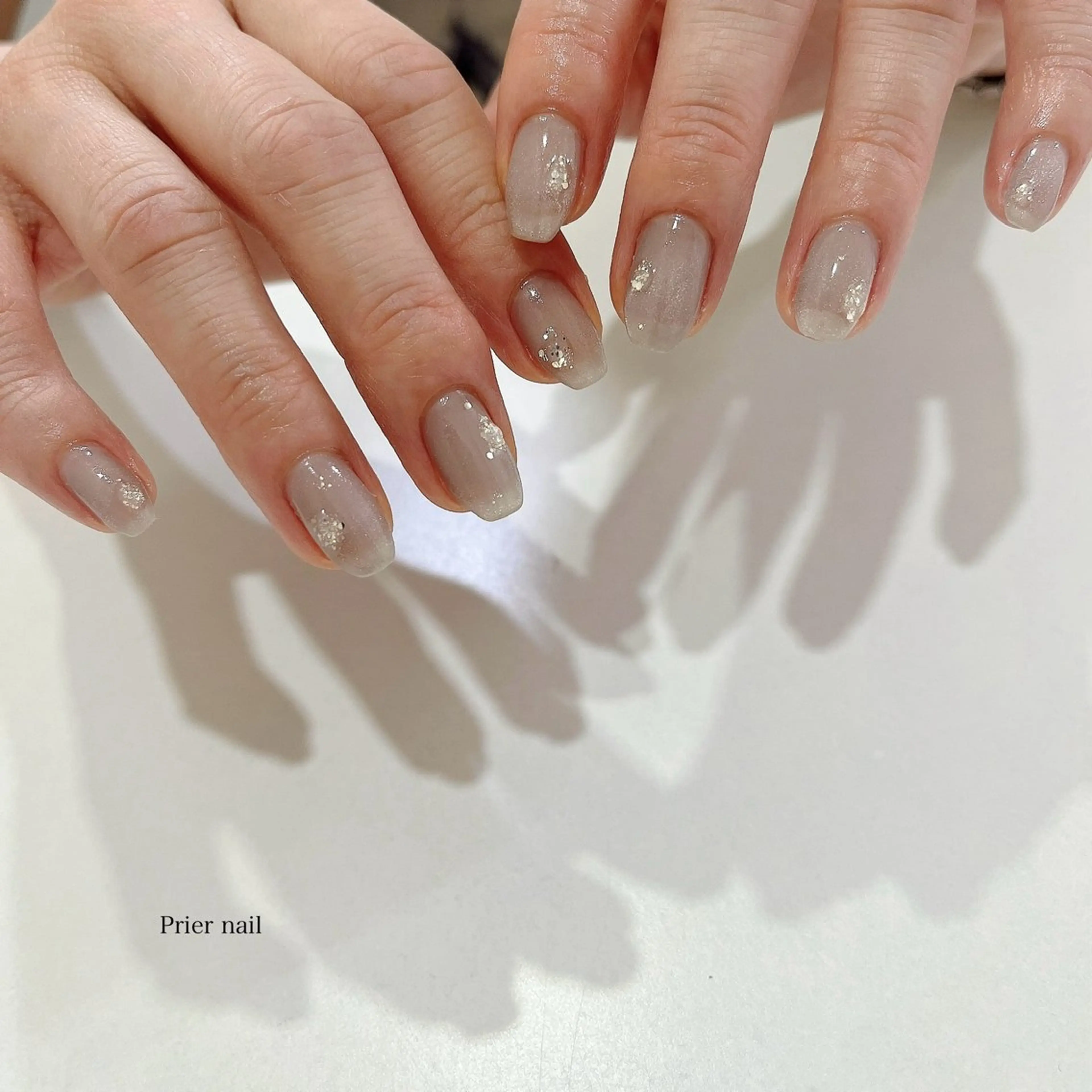 ネイル アートネイル キラキラネイル ぷっくりネイル Prier×Kew hair所属・Prier nailのネイルデザイン