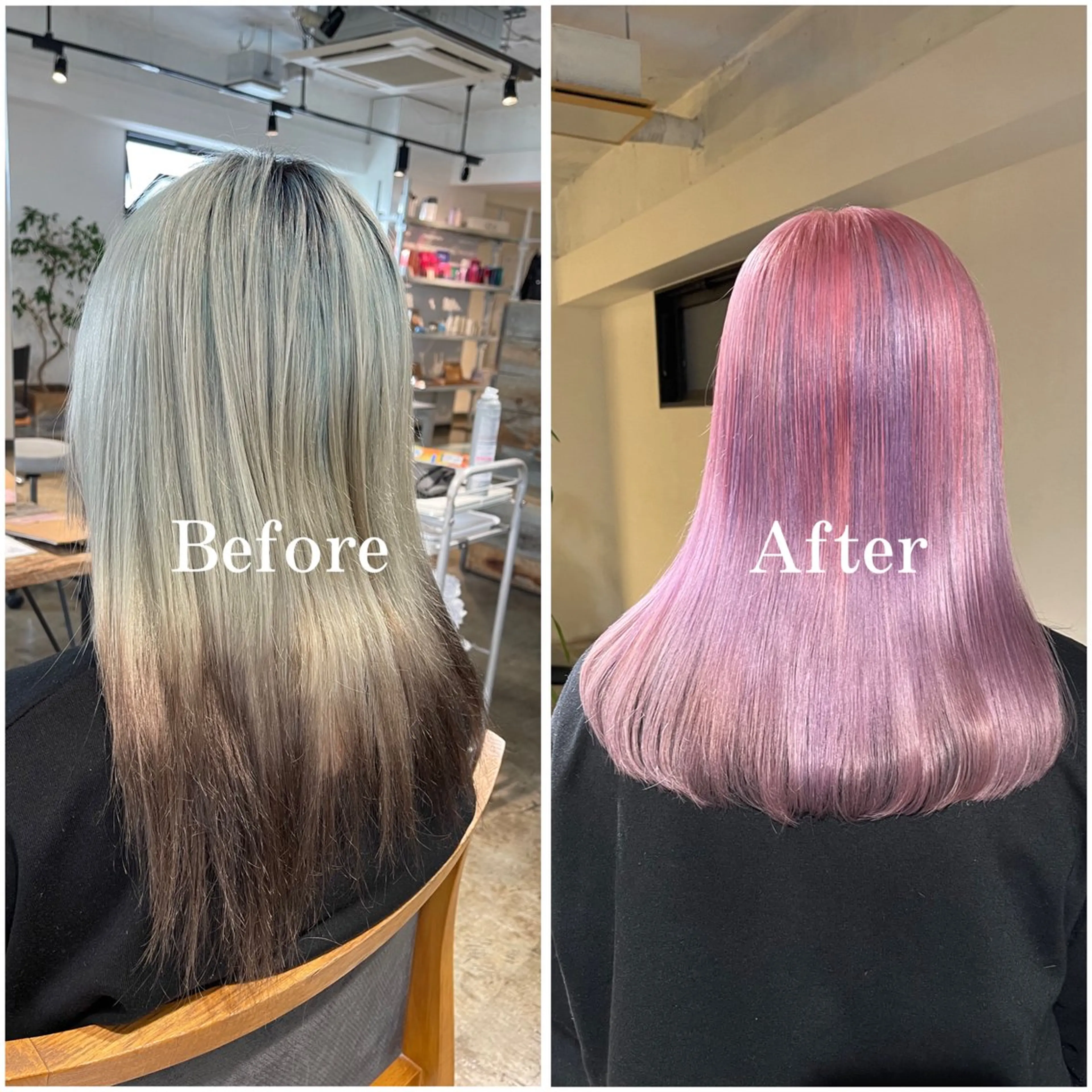 ロング カラー ブリーチ デザインカラー ハイトーンカラー ヘアカラー ムラ修正/ ハイトーン💖Riaのヘアスタイル