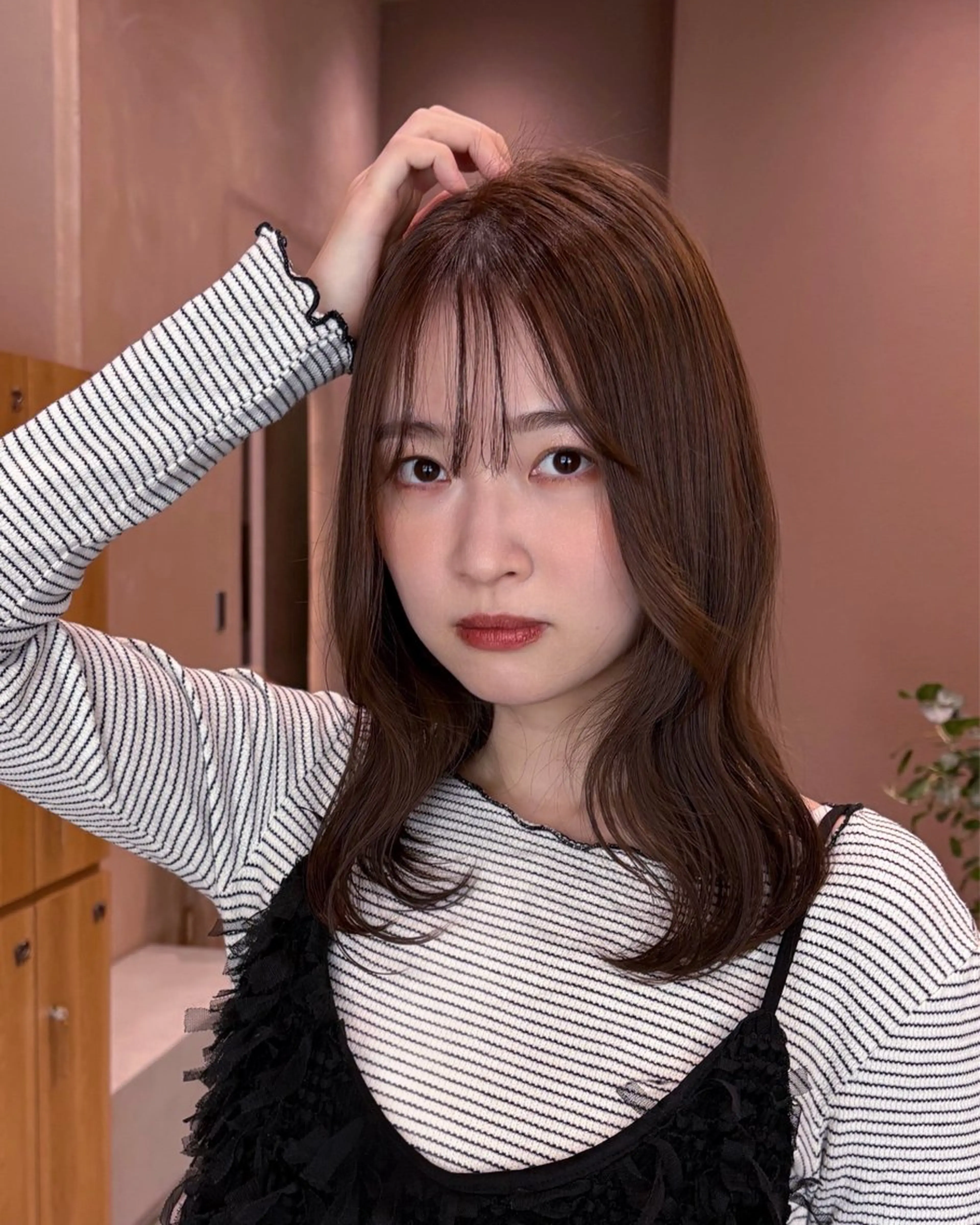 セミロング 🍏あおい 🍏 似合わせカラーのヘアスタイル
