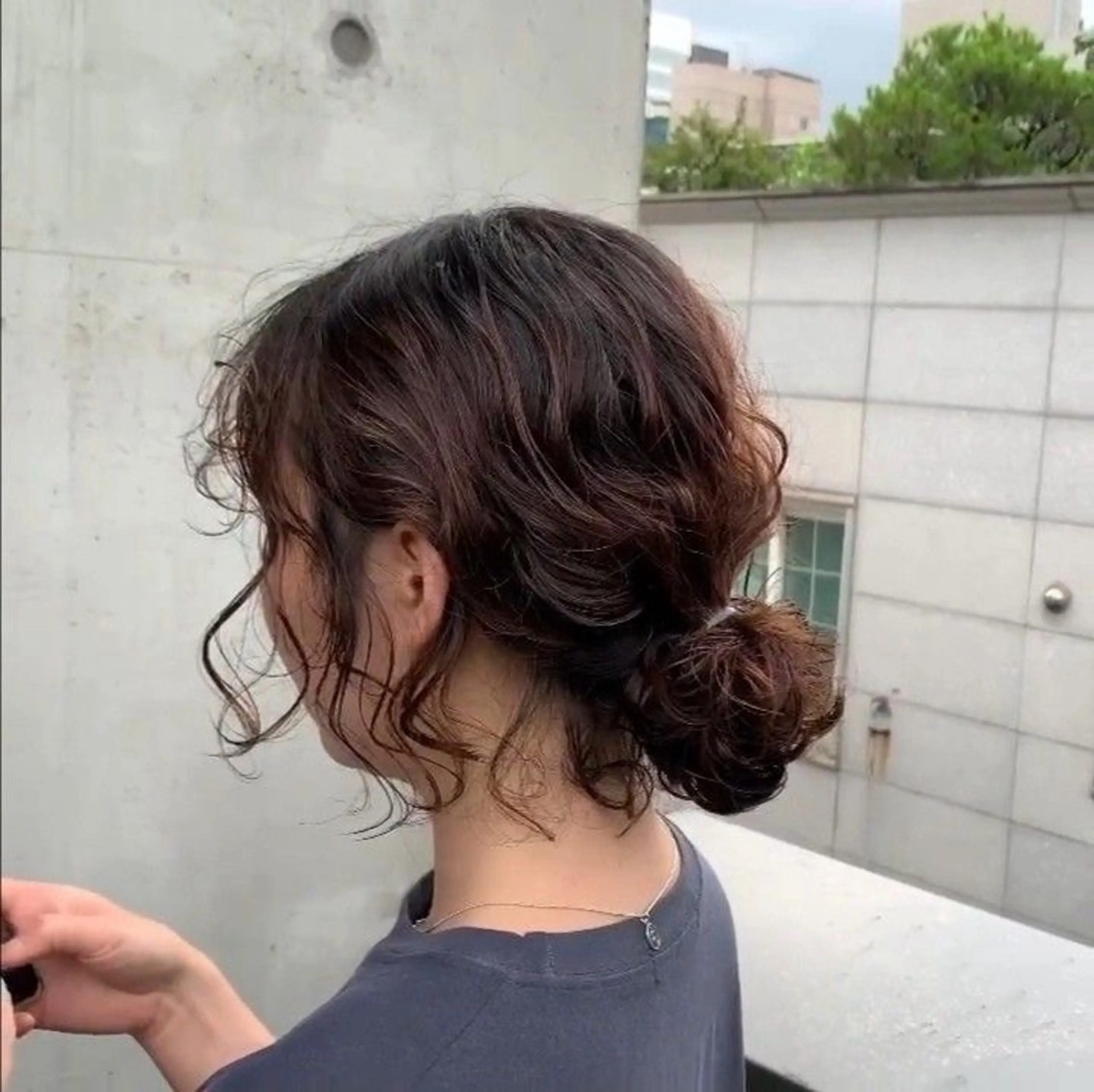ミディアム FILMS Rei 透明感カラー/パーマのヘアスタイル