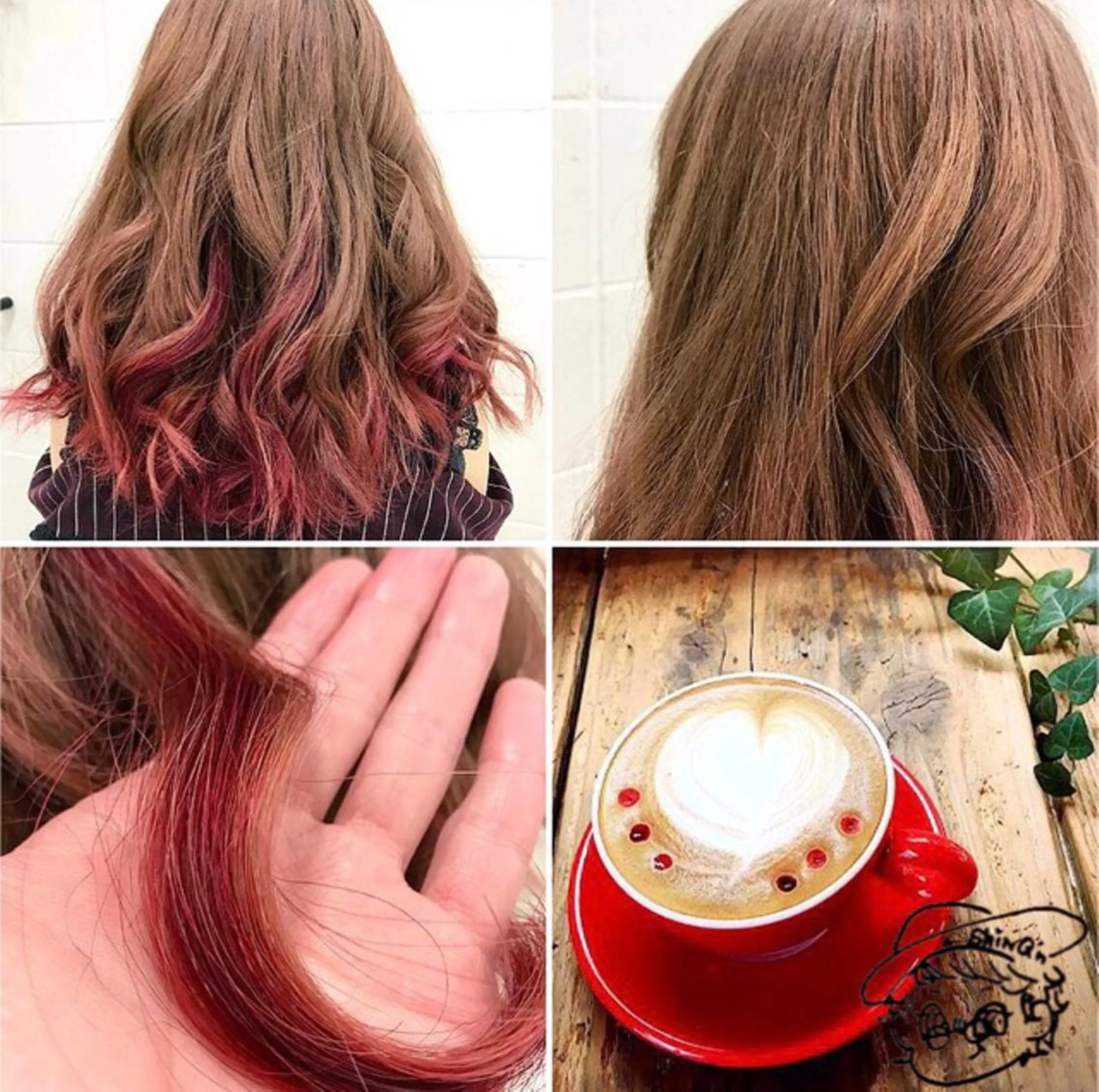 ロング カラー ベージュカラー ブリーチ 透明感カラー デザインカラー インナーカラー ヘアカラー トリートメント "PEPPU "所属・派手髪、ハイトーン ショートヘアShinのヘアスタイル