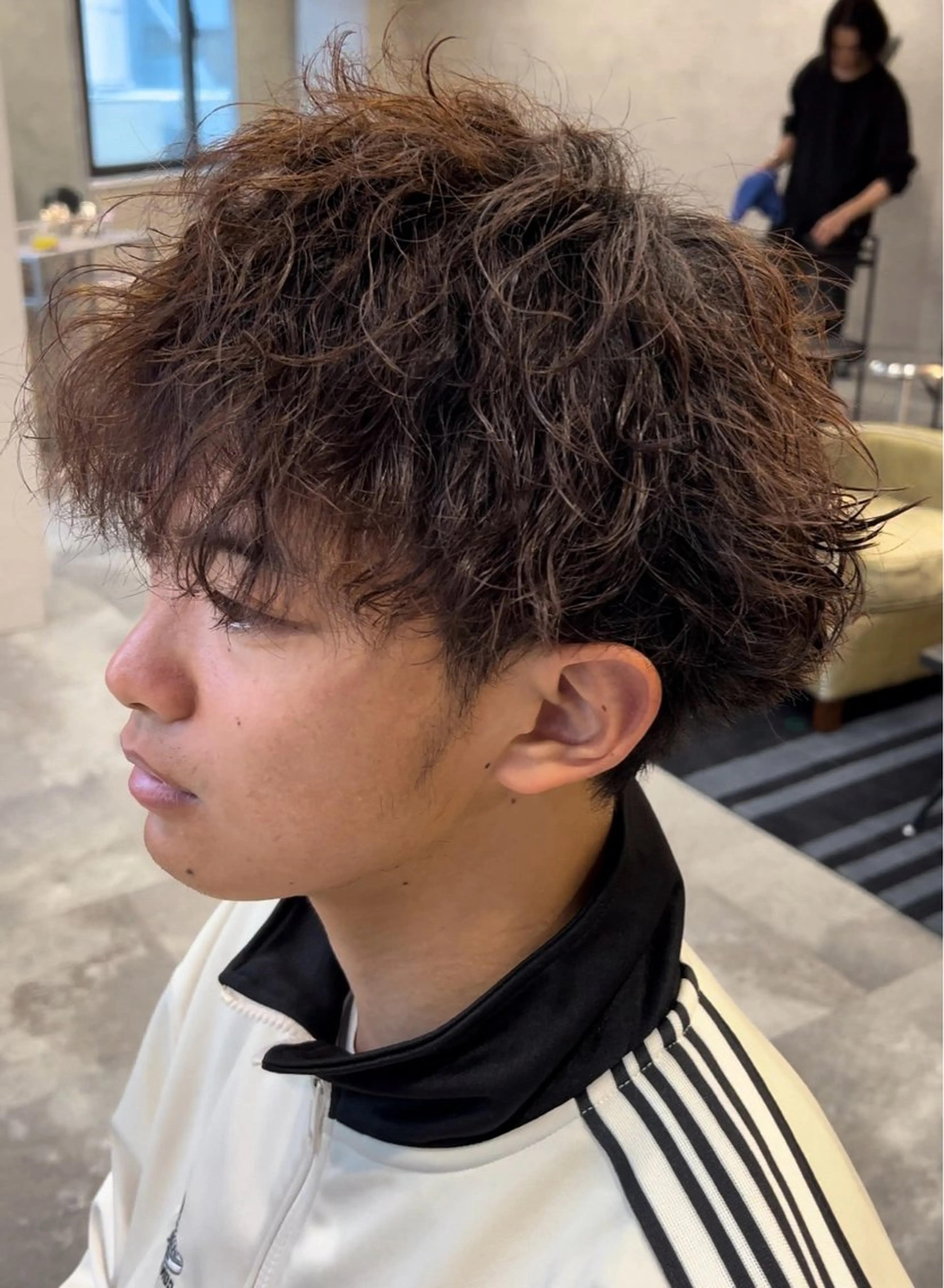 ミディアム パーマ ヘアアレンジ メンズ ミディアムパーマ メンズパーマ ツイストスパイラルパーマ スパイラルパーマ メンズ特化/カラー/ パーマ/ケイシンのヘアスタイル