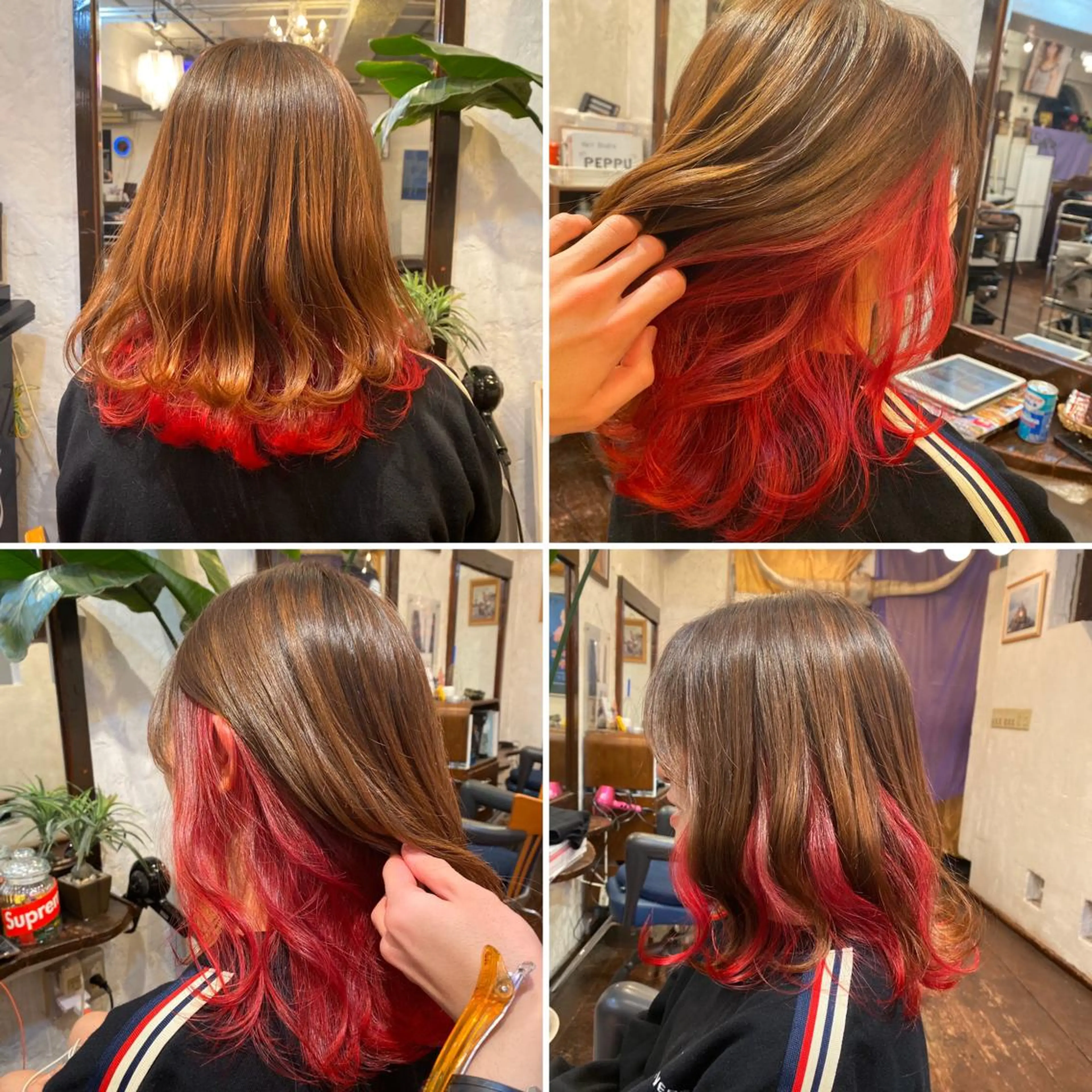 ミディアム カラー "PEPPU "所属・派手髪、ハイトーン ショートヘアShinのヘアスタイル