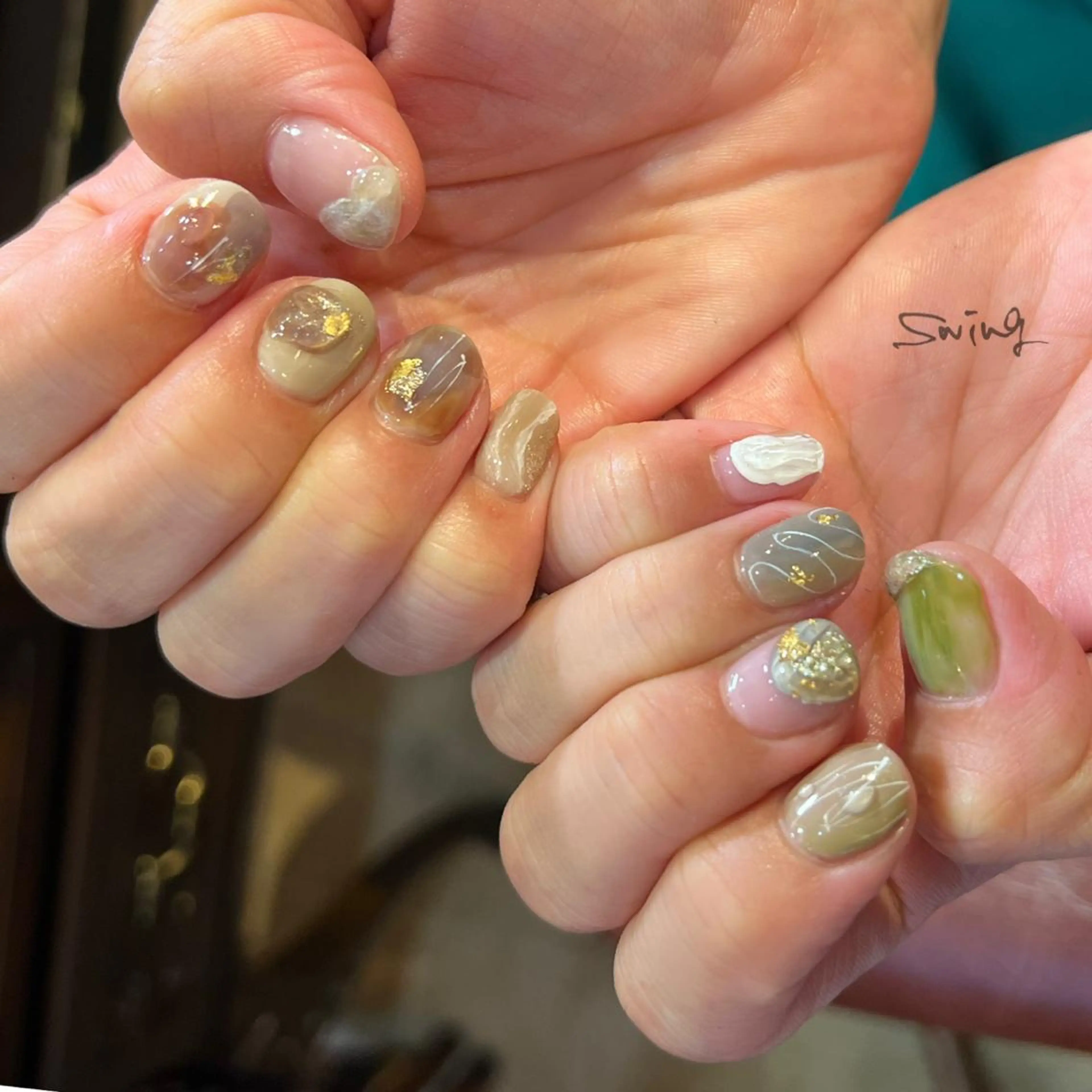 ネイル ニュアンスネイル ハンドネイル SWING Nail Salon所属・Yoshida Takakoのネイルデザイン