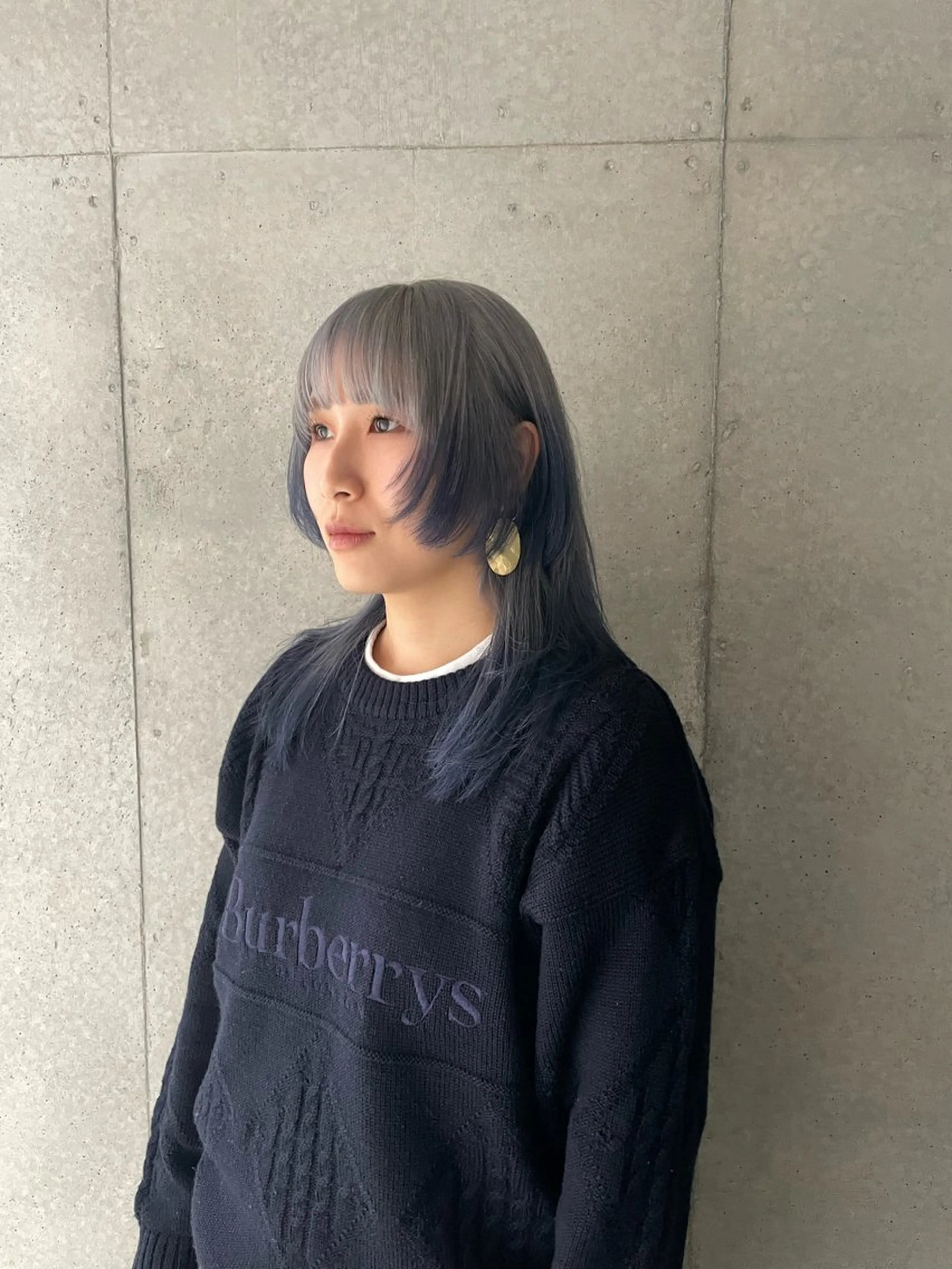 ミディアム カット ヘアカラー トリートメント 佐伯 和佳のヘアスタイル
