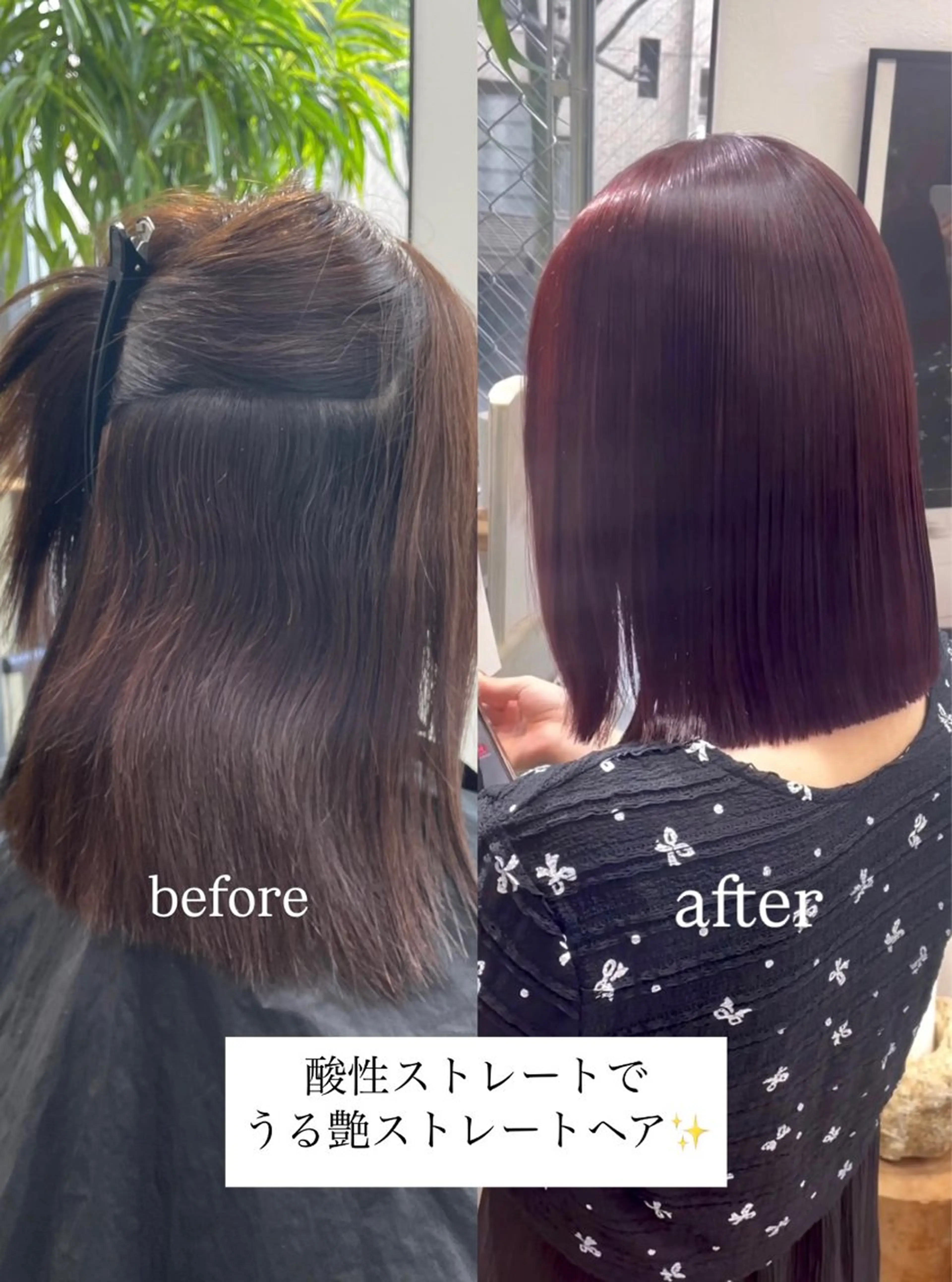 ミディアム カラー 酸性ストレート カット ヘアカラー 縮毛矯正 トリートメント カノン/暖色カラー /透明感カラーのヘアスタイル