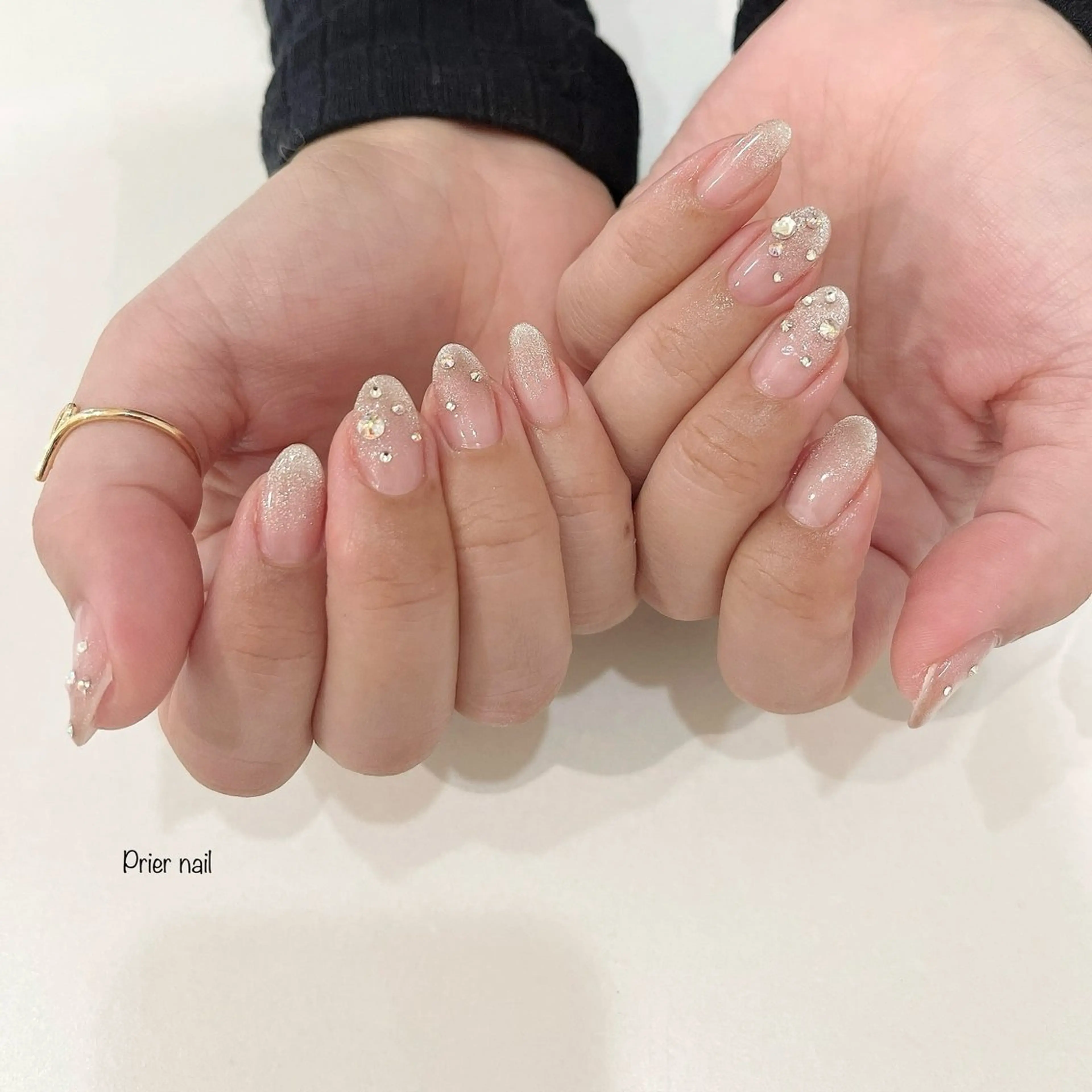 ネイル アートネイル キラキラネイル マグネットネイル Prier×Kew hair所属・Prier nailのネイルデザイン