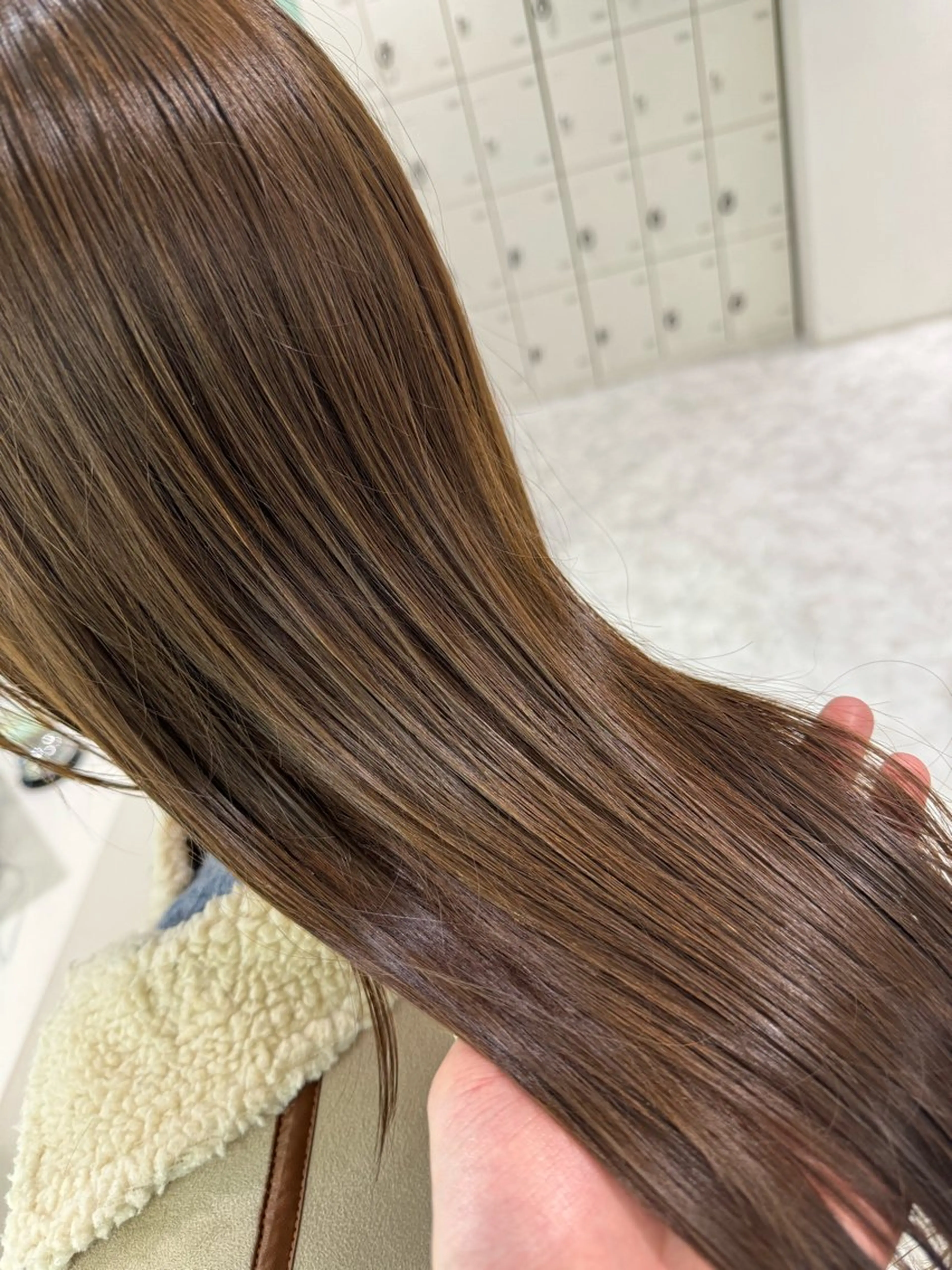 ロング カラー ヘアアレンジ カット ヘアカラー トリートメント ☁️縮毛矯正✖️ 赤み消し☁️りくのヘアスタイル