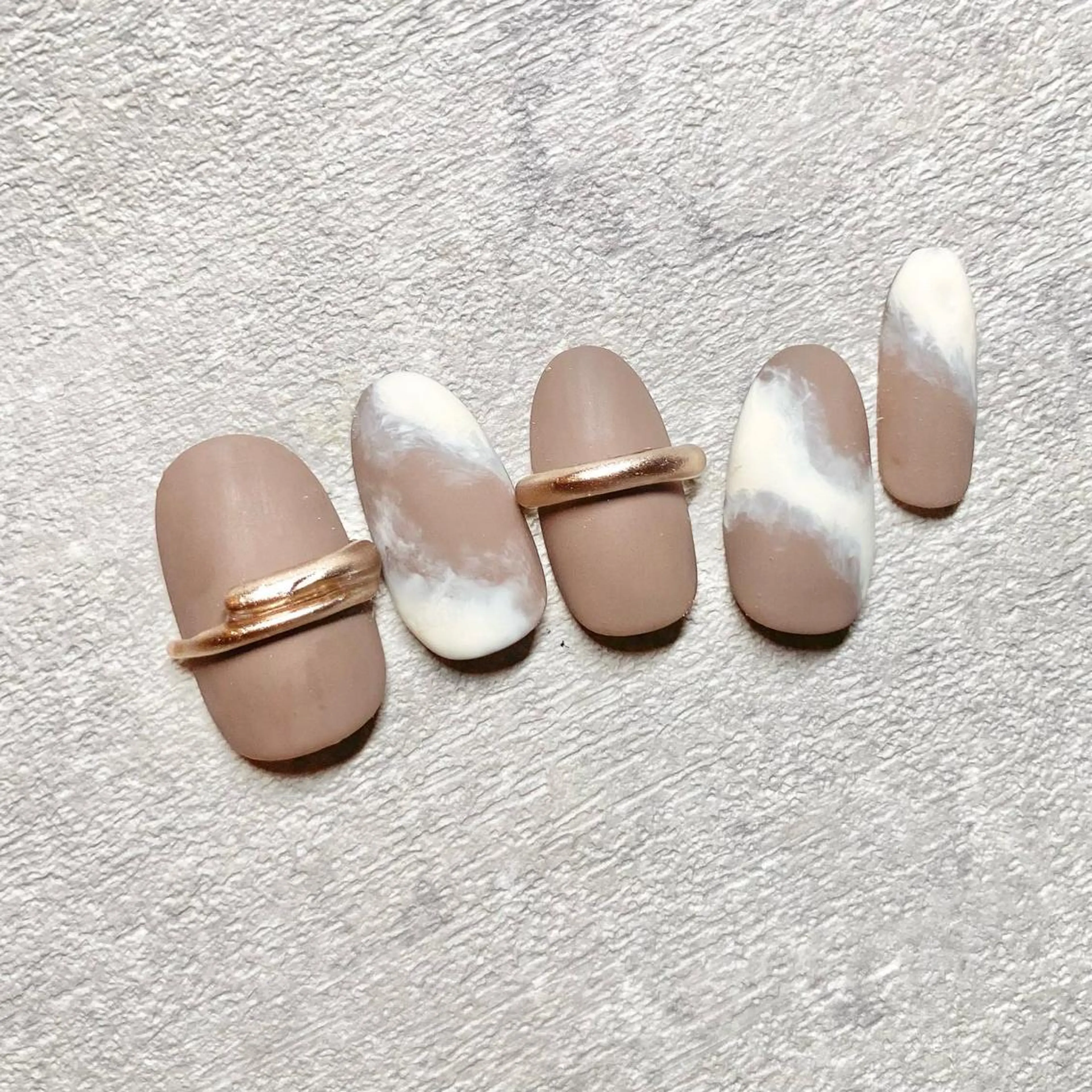 ネイル アートネイル フットネイル ニュアンスネイル 冬ネイル 山田 貴子のネイルデザイン