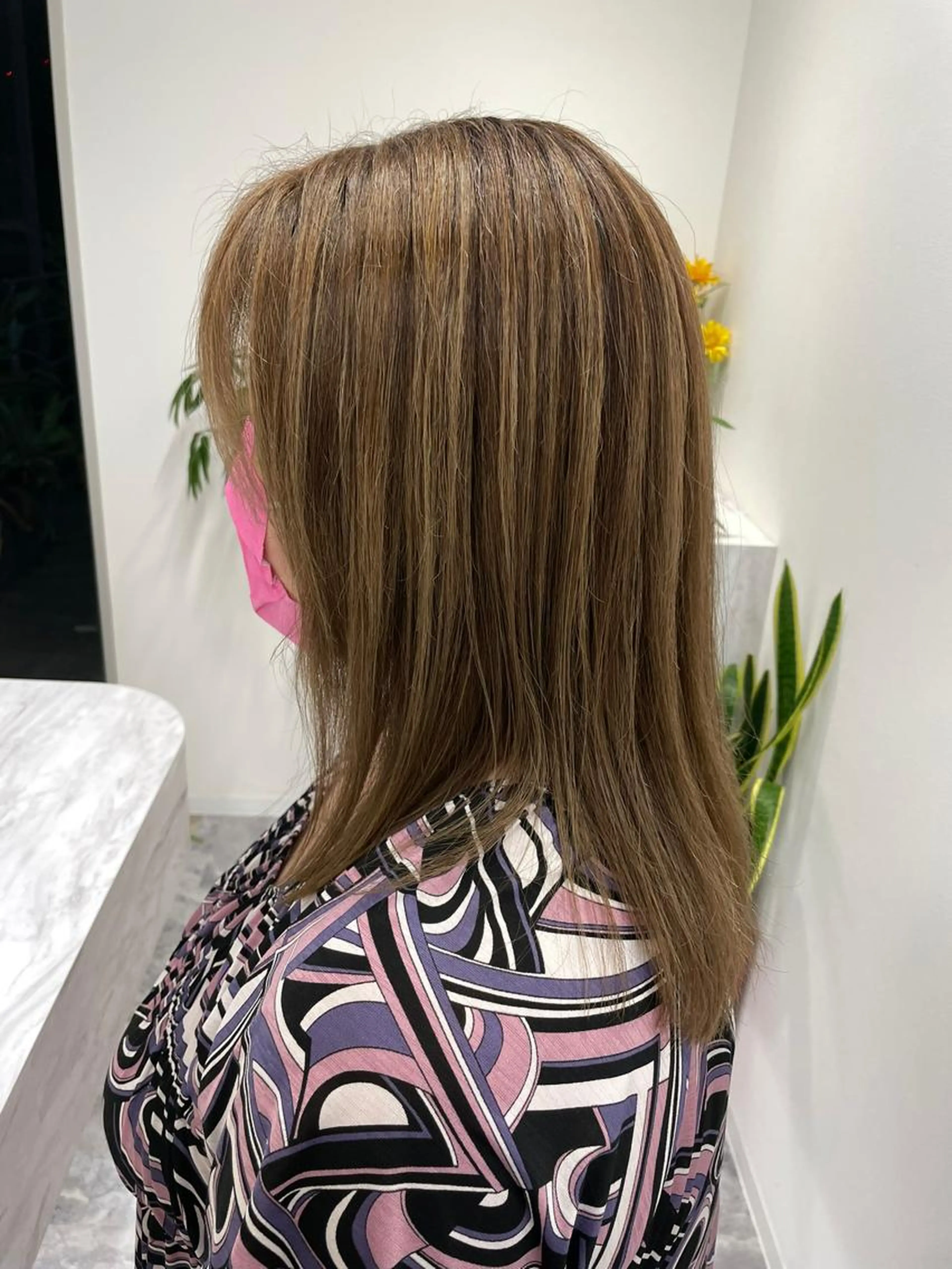 カット&コントラストハイライト&トリートメントの写真