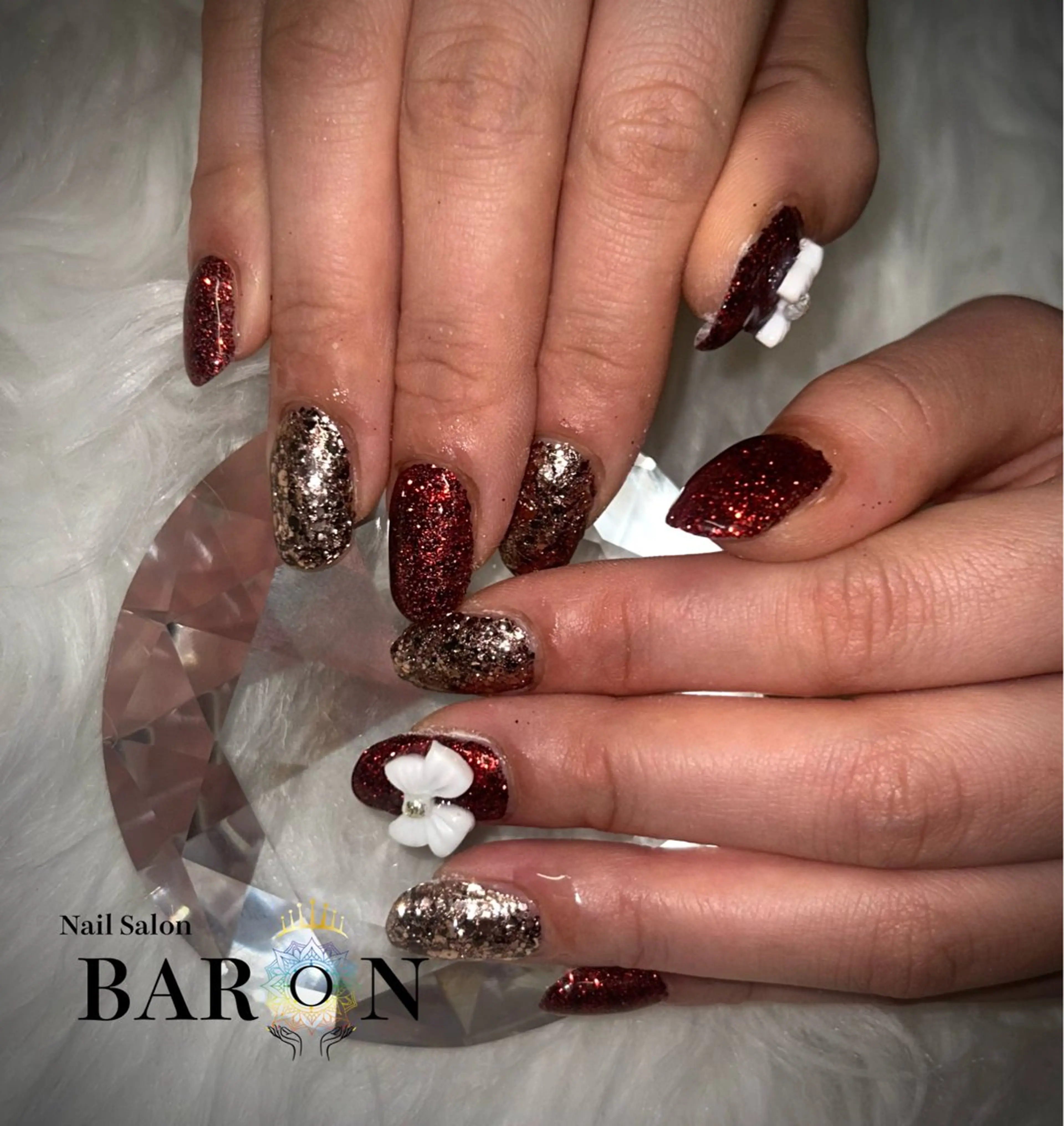 ネイル 冬ネイル クリスマス BARON AIMIのネイルデザイン