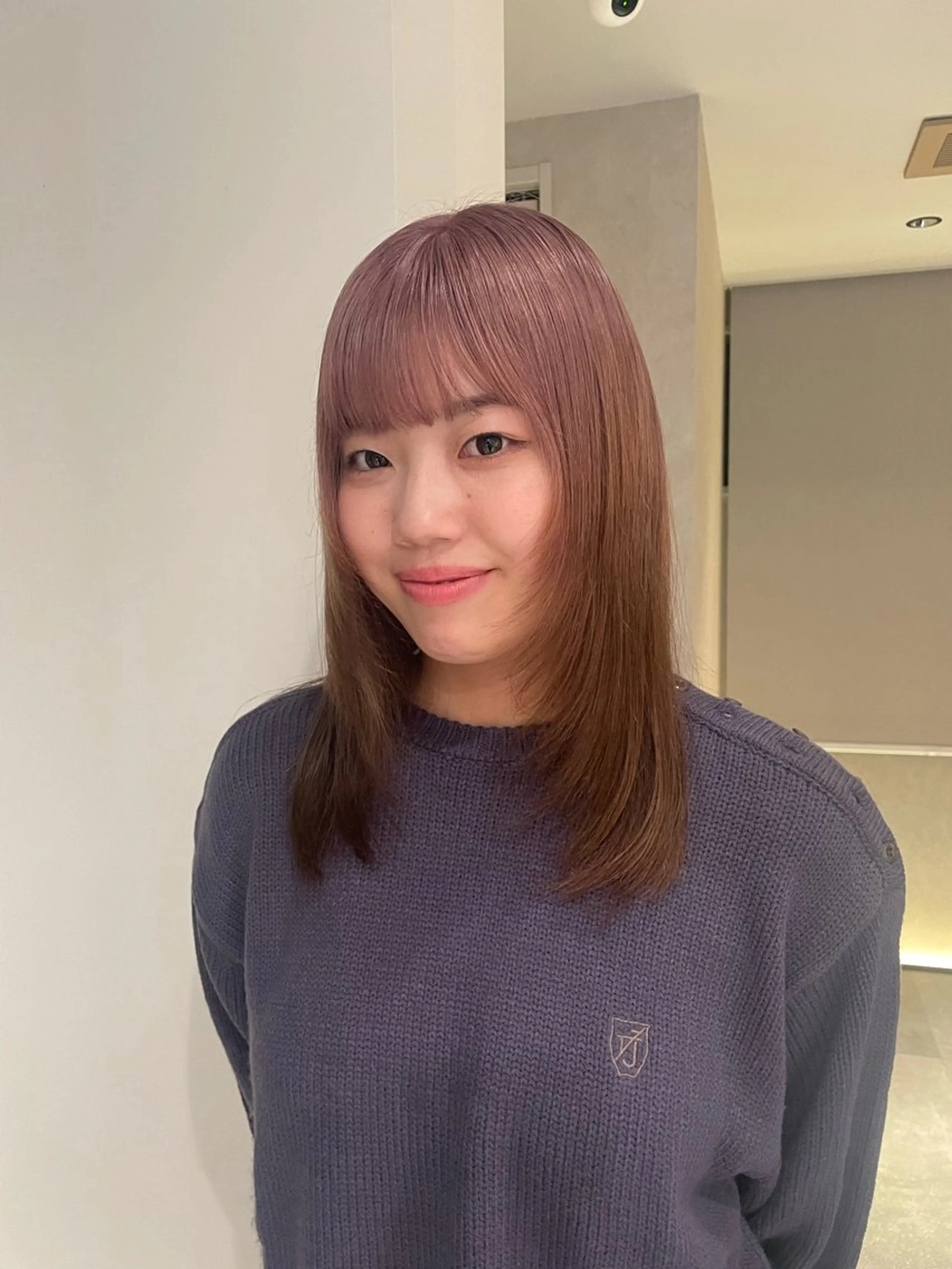 セミロング ヘアカラー GO TODAY SHAiRE SALON 原宿本店所属・REINA/ブリーチ /ハイトーン/原宿のヘアスタイル