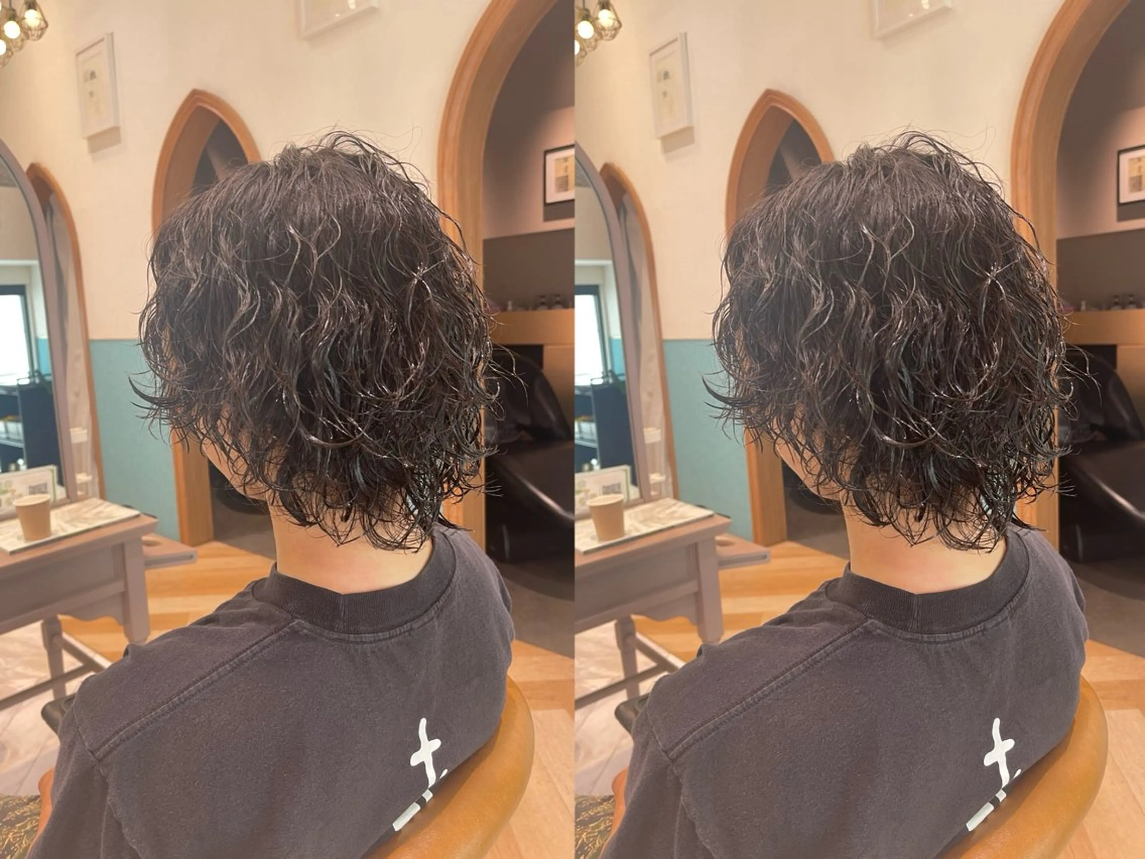 メンズ カット パーマ 🫧学生人気NO1. としき/立川のヘアスタイル