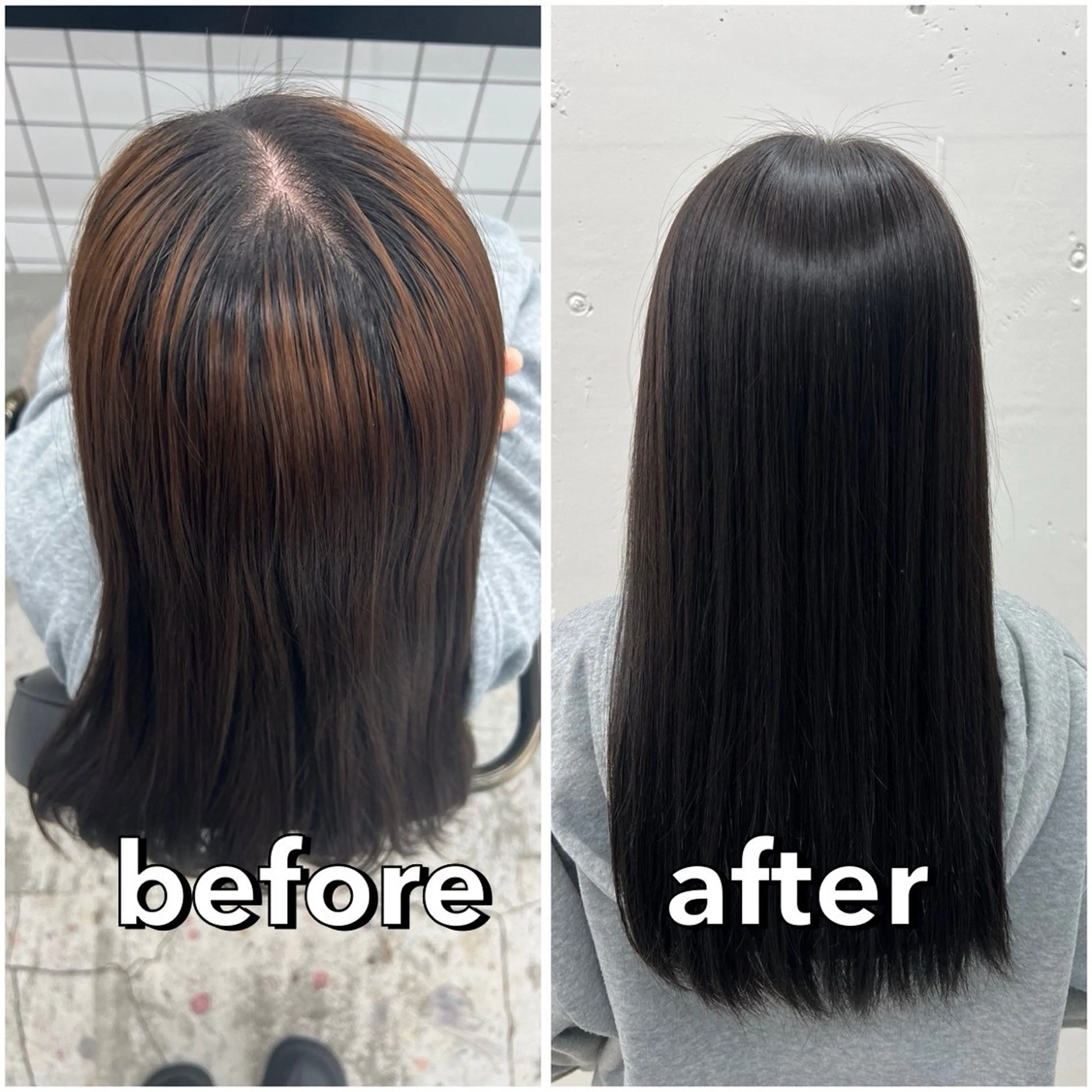 セミロング カラー ブラウンカラー 透明感カラー トリートメント ヘアカラー トリートメント あすか JILLSTUDIOのヘアスタイル