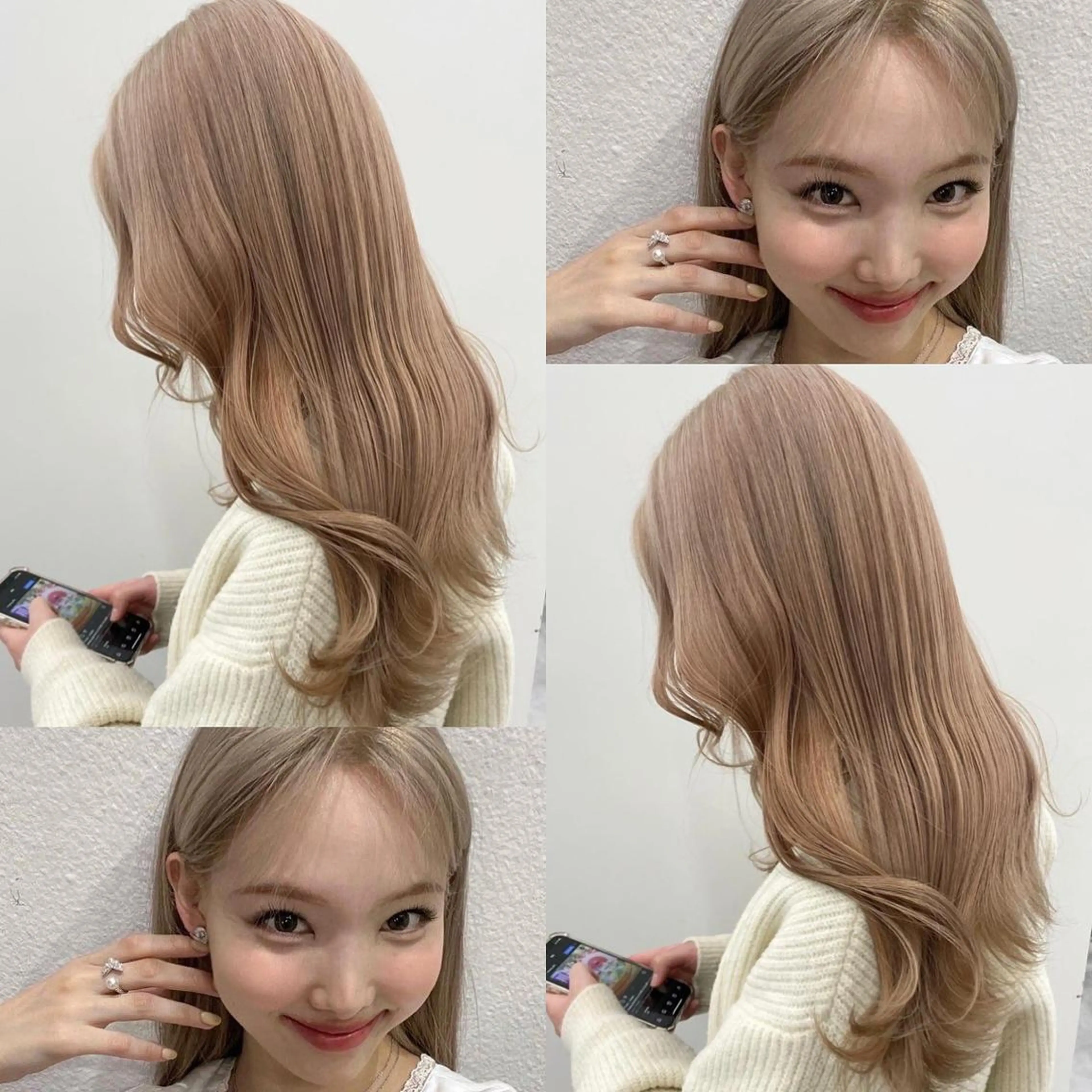 ロング ハイトーン/ケア ブリーチ/sEnAのヘアスタイル