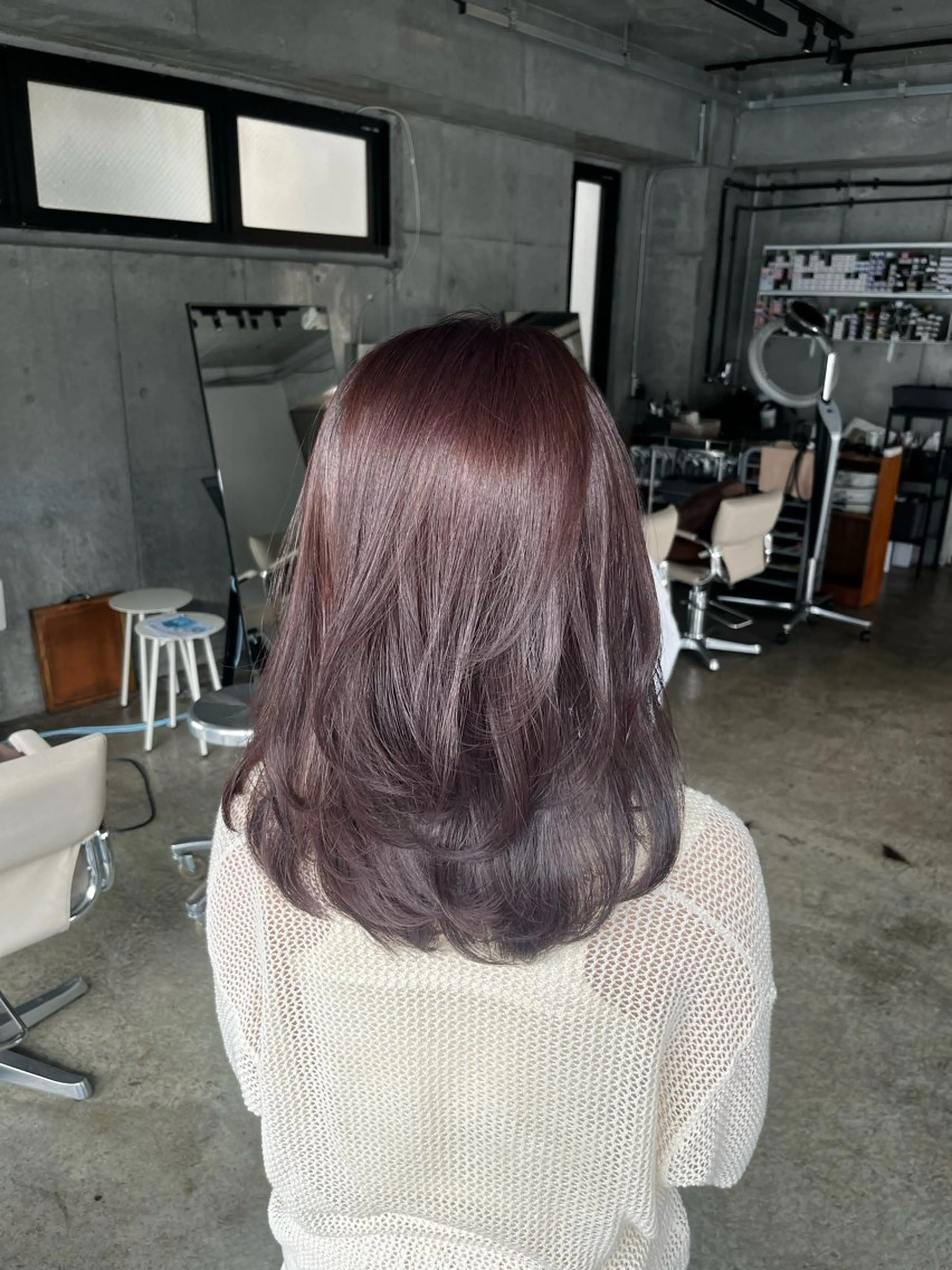 カラー ブリーチ ダブルカラー ラベンダーカラー ブリーチなしカラー ウルフとハイトーン オタク美容師のユウトのヘアスタイル