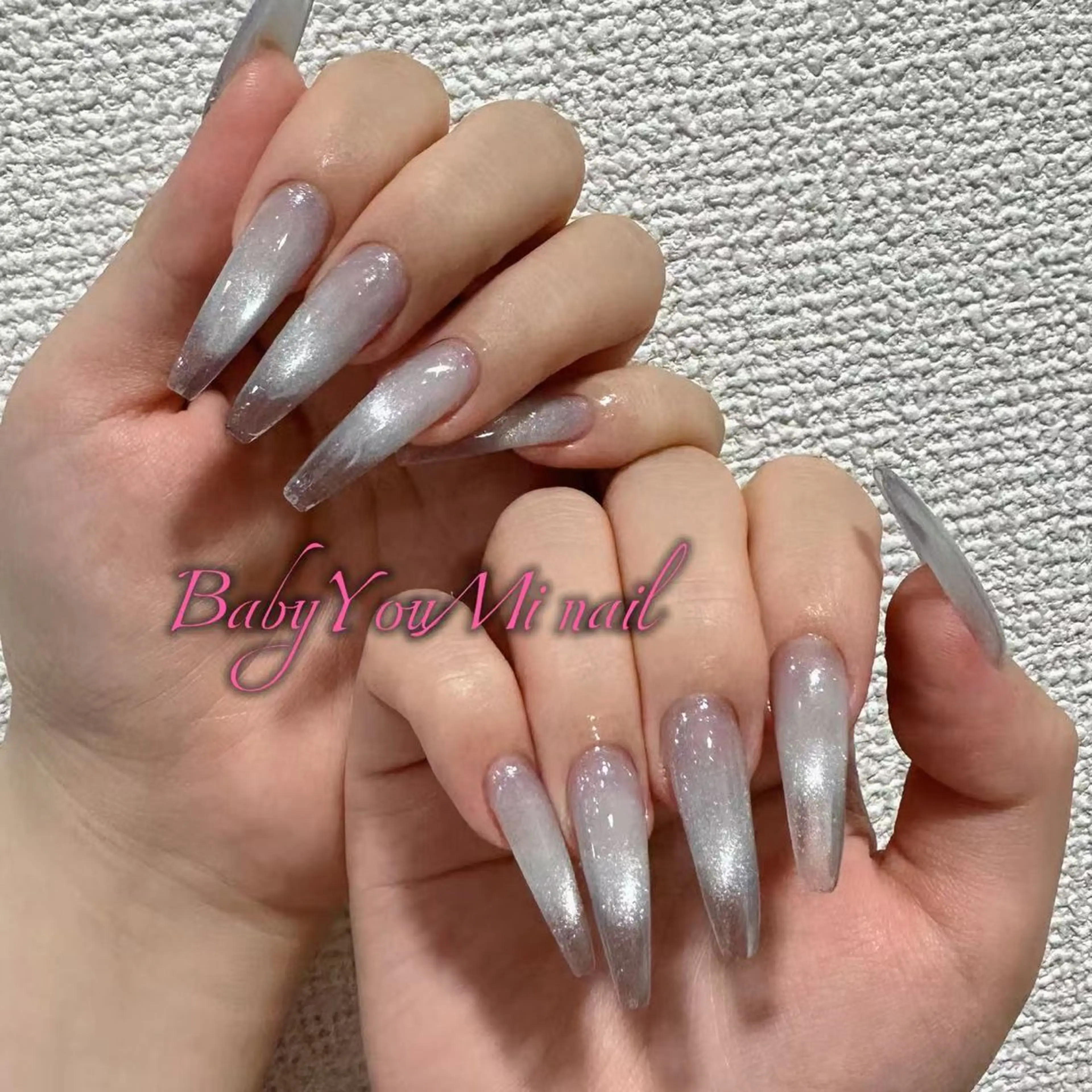 ネイル オーロラネイル フラワーネイル フットネイル フレンチネイル ジェルネイル ハンドネイル BabyYouMi ねねのネイルデザイン