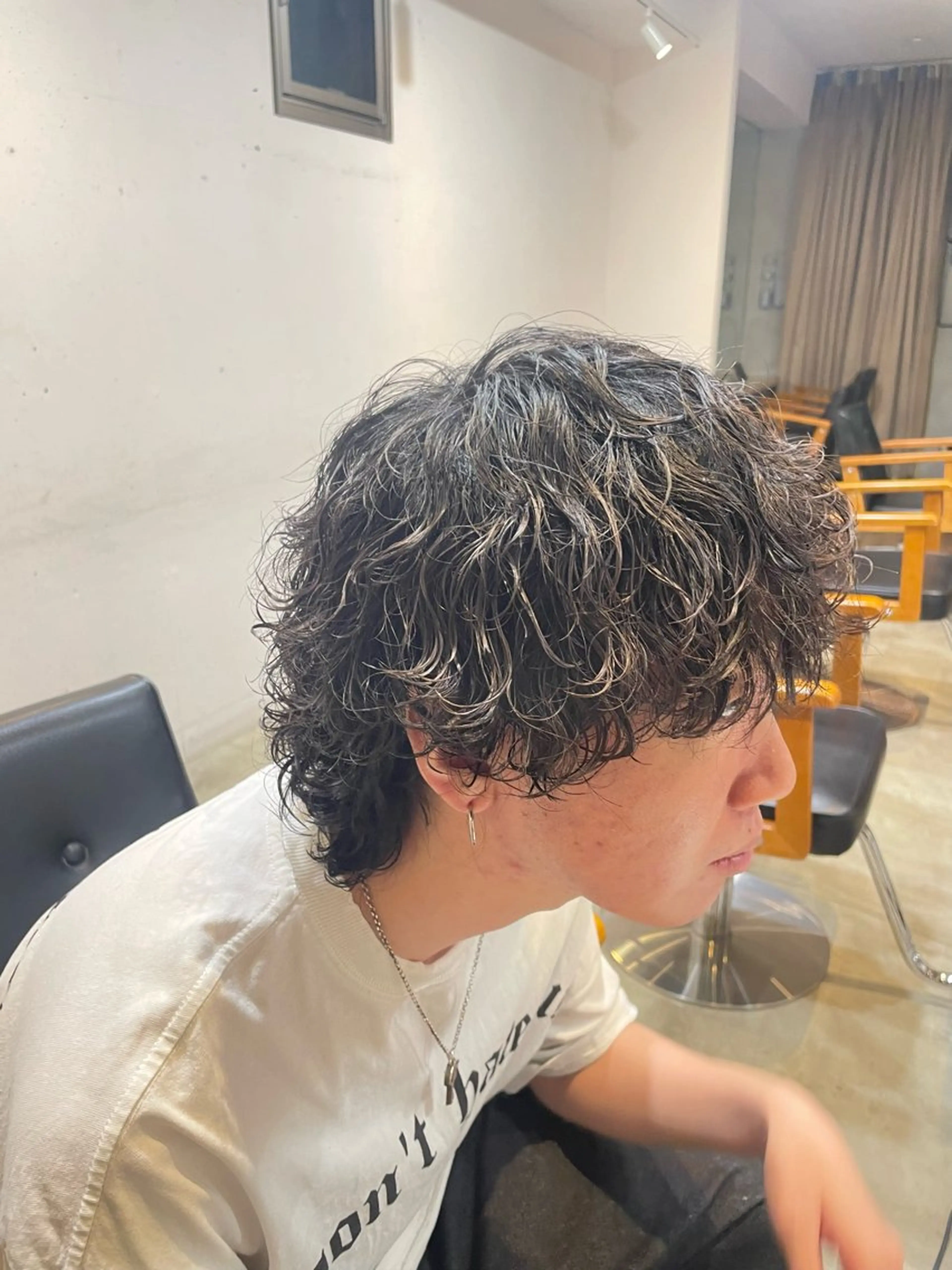 ミディアム 柏/メンズパーマ/ ナチュラル/颯寿のヘアスタイル