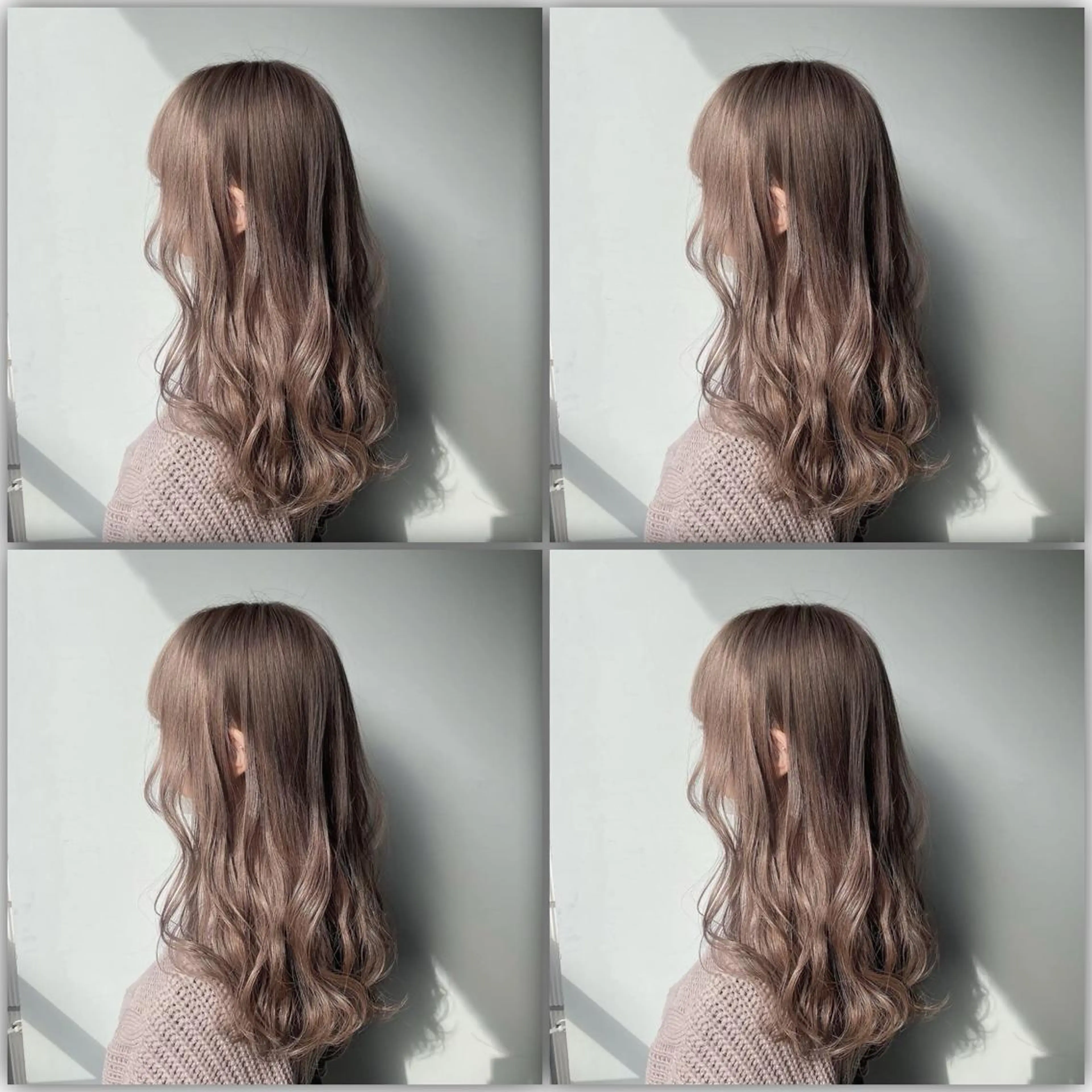セミロング カラー ケアブリーチ 韓国レイヤーKYONのヘアスタイル