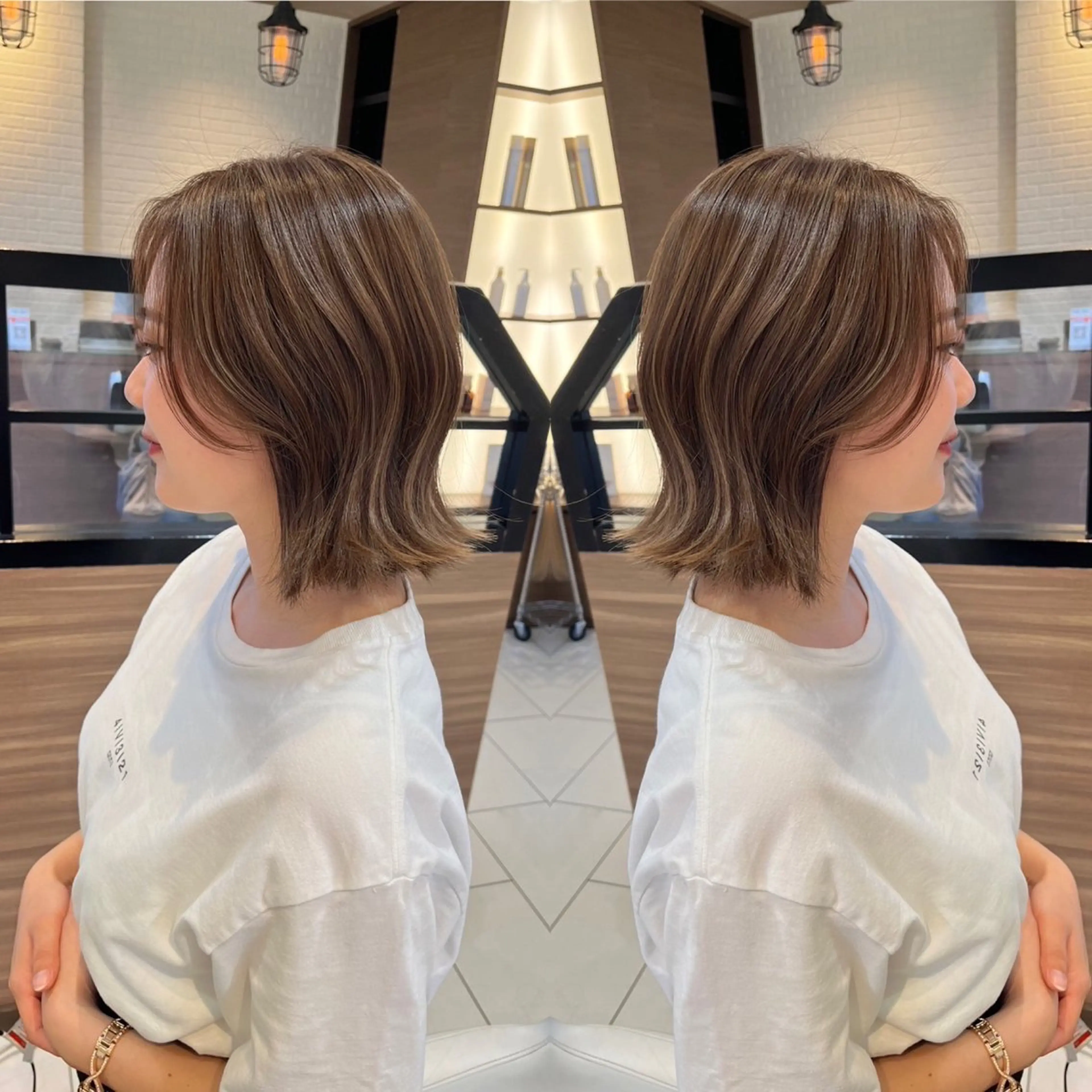 ショート 【店長】プルエクステ ボブ🌈ナツヤのヘアスタイル