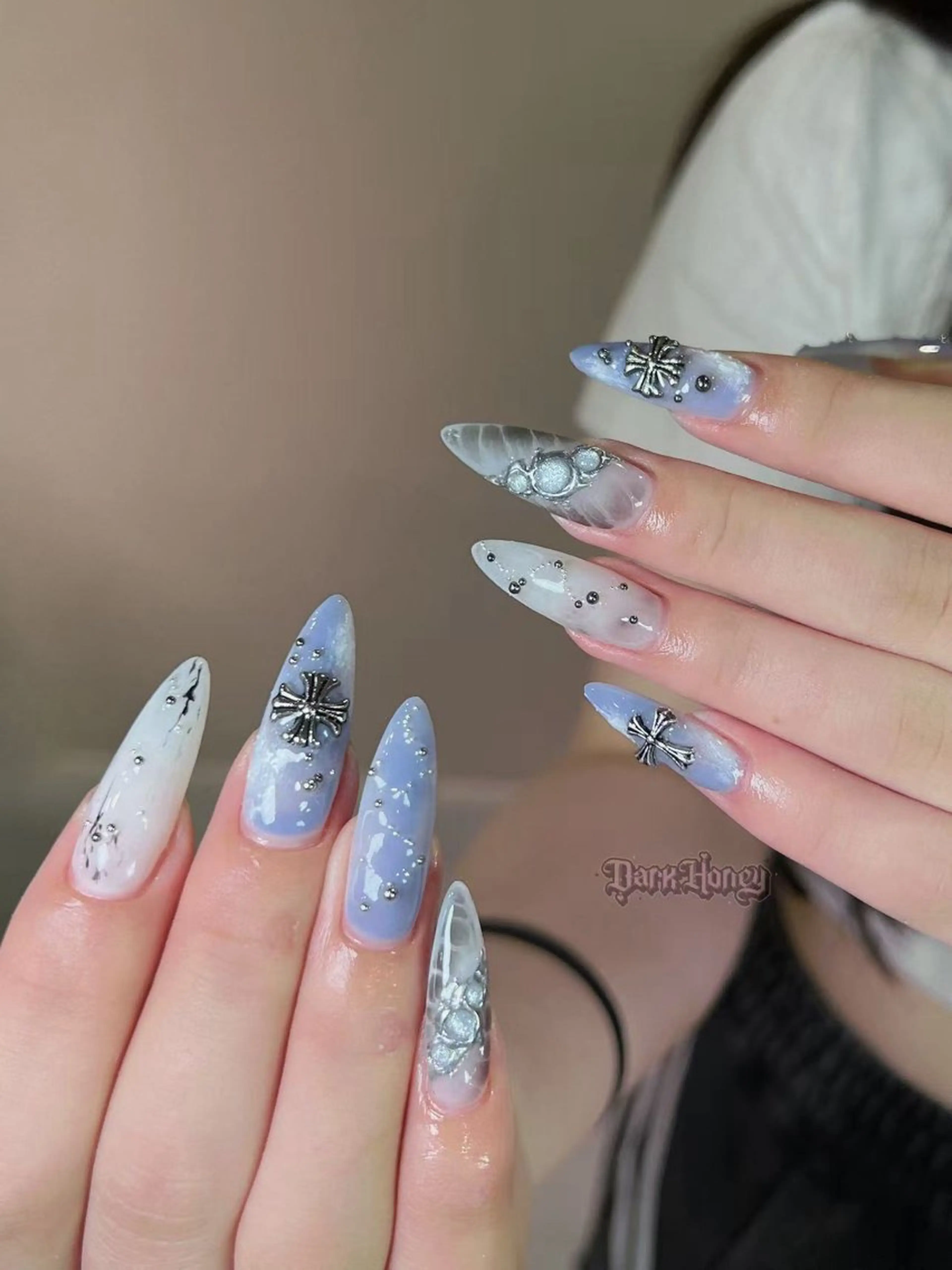 【新規ジェルオフ無料 】チップ長さ出し✨スーパーロング🎀210min スーパー派手アートコース💅(海外風、個性派の写真